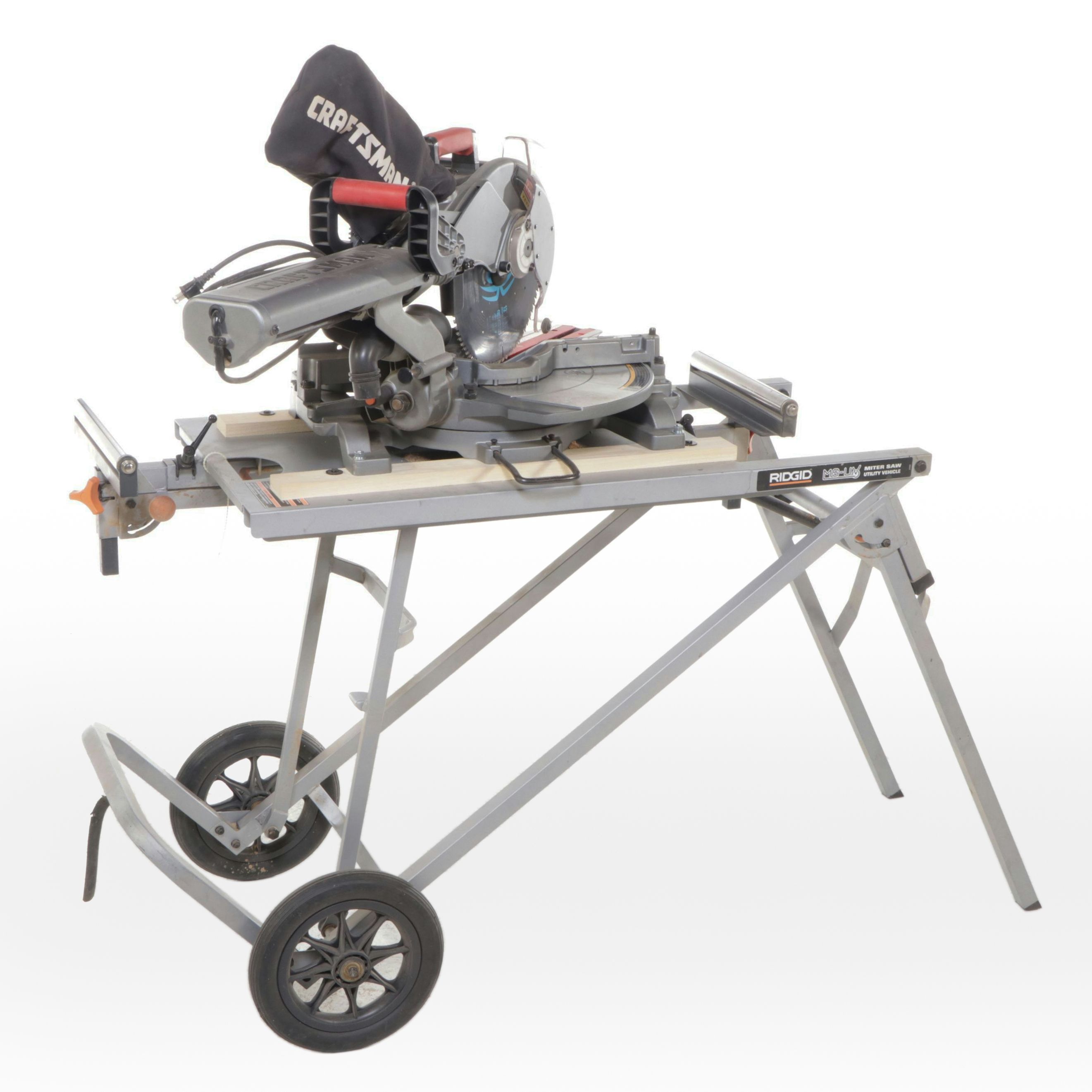 Craftsman Compound Miter Saw with RIDGID Stand