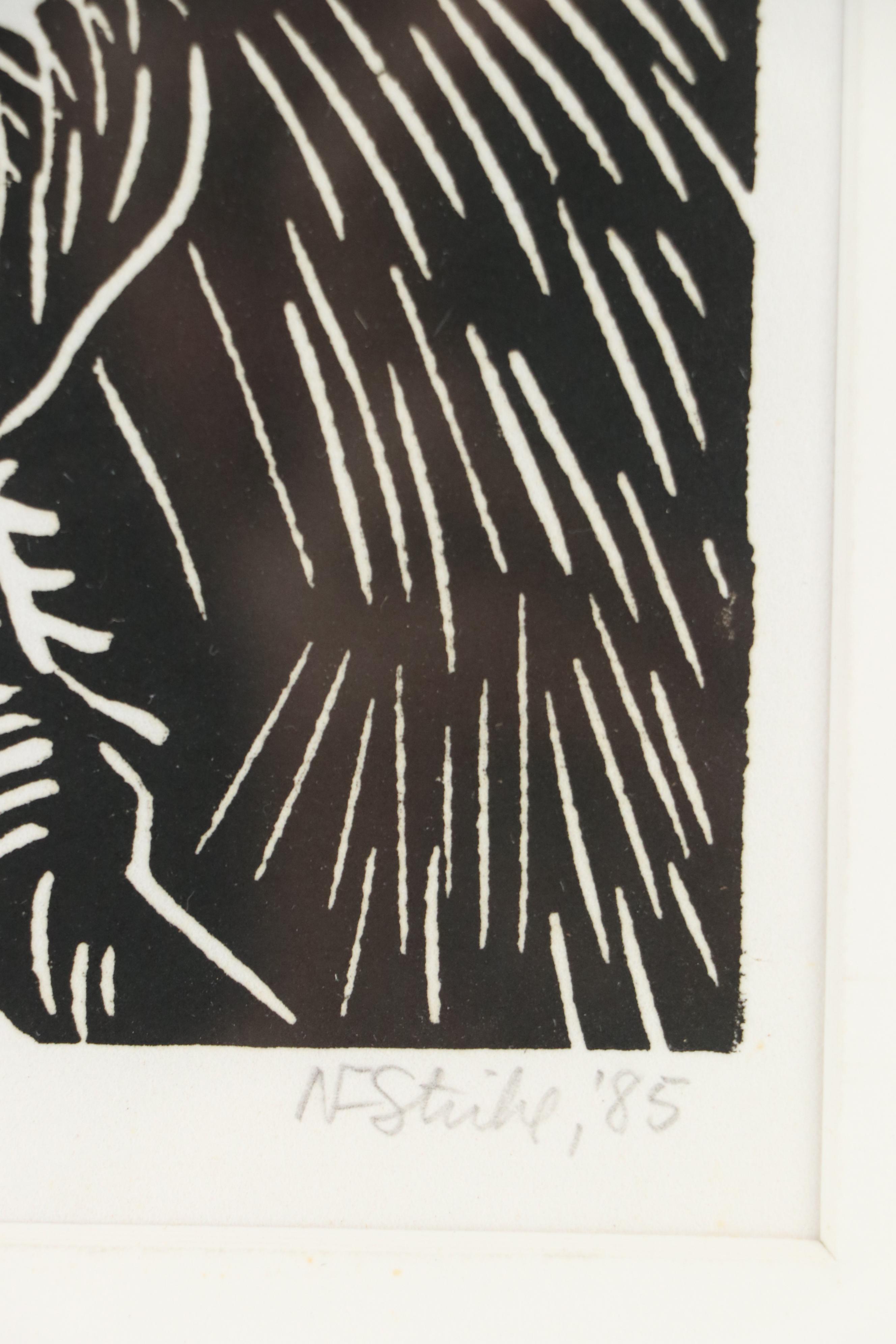 Relief Print "But They're Pillars of Our Society!" 1985