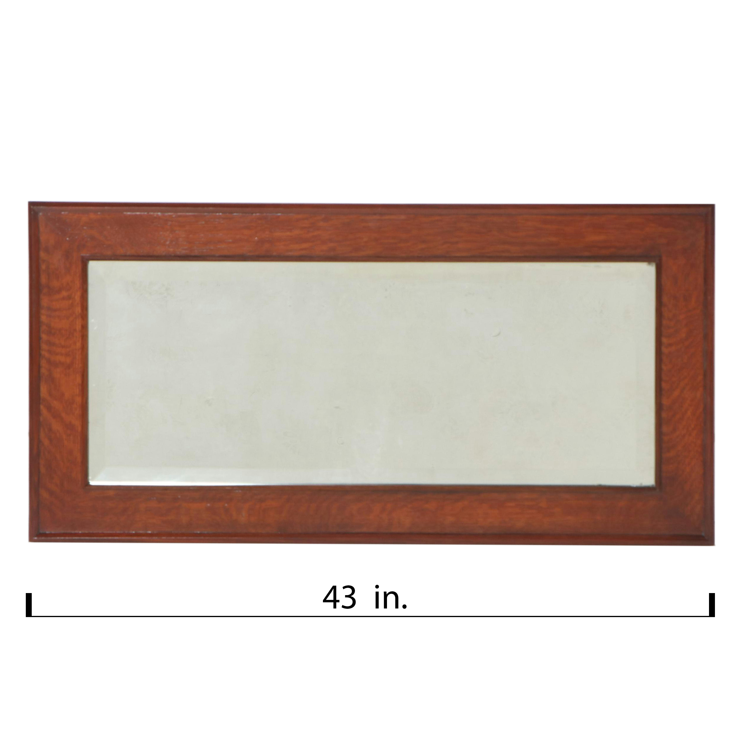 Late Victorian Oak Overmantel Mirror, Late 19th/Early 20th Century