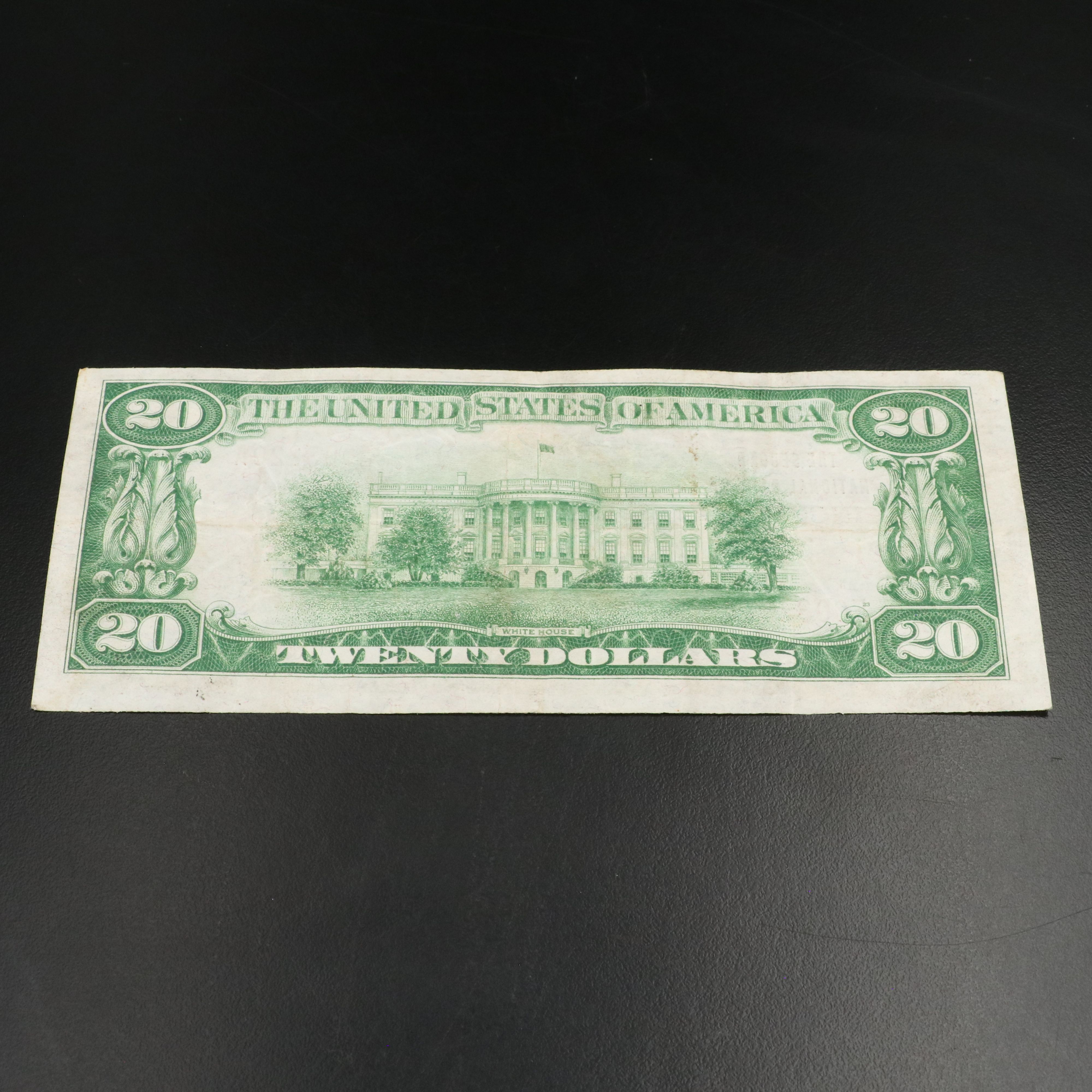 1929 $ 20, National Bank Note From the Second National Bank of Cincinnati, Ohio