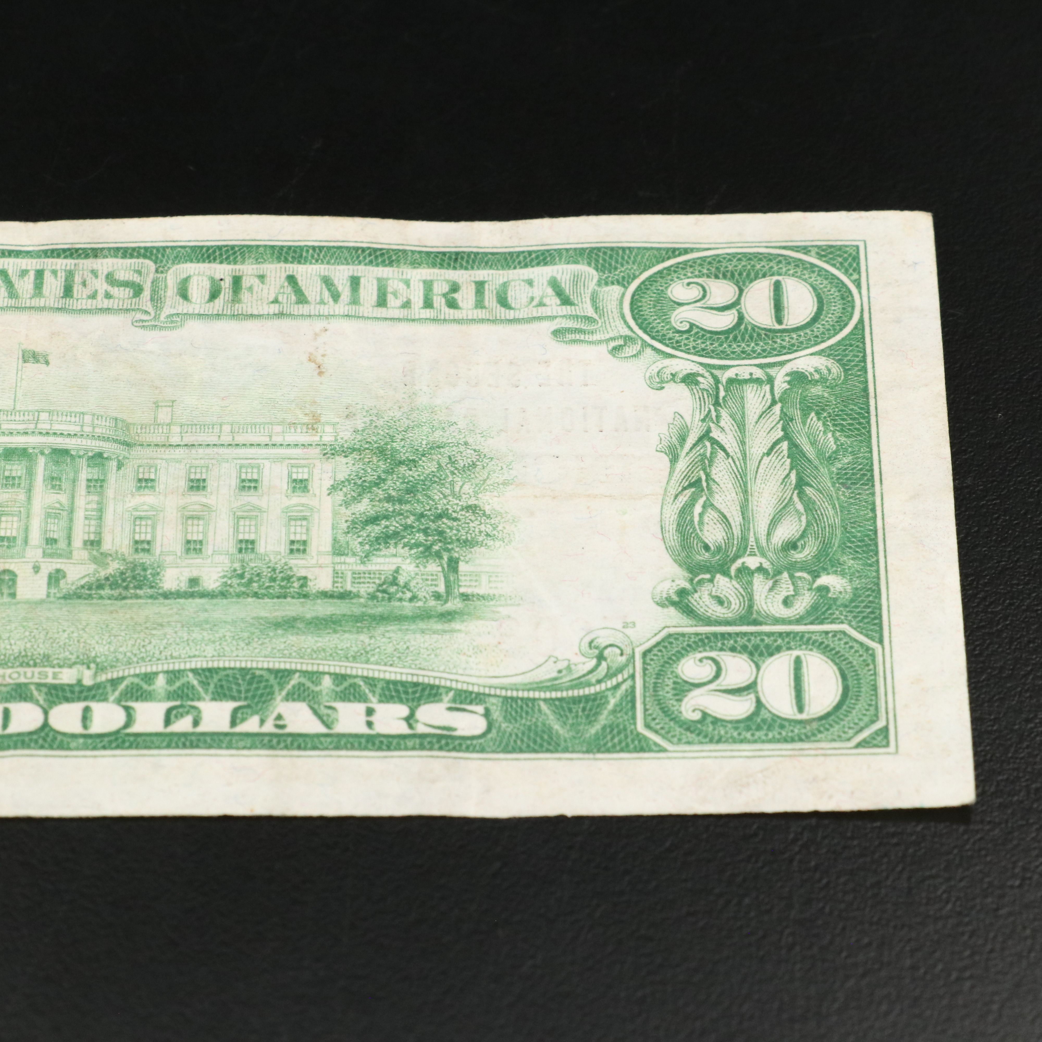 1929 $ 20, National Bank Note From the Second National Bank of Cincinnati, Ohio
