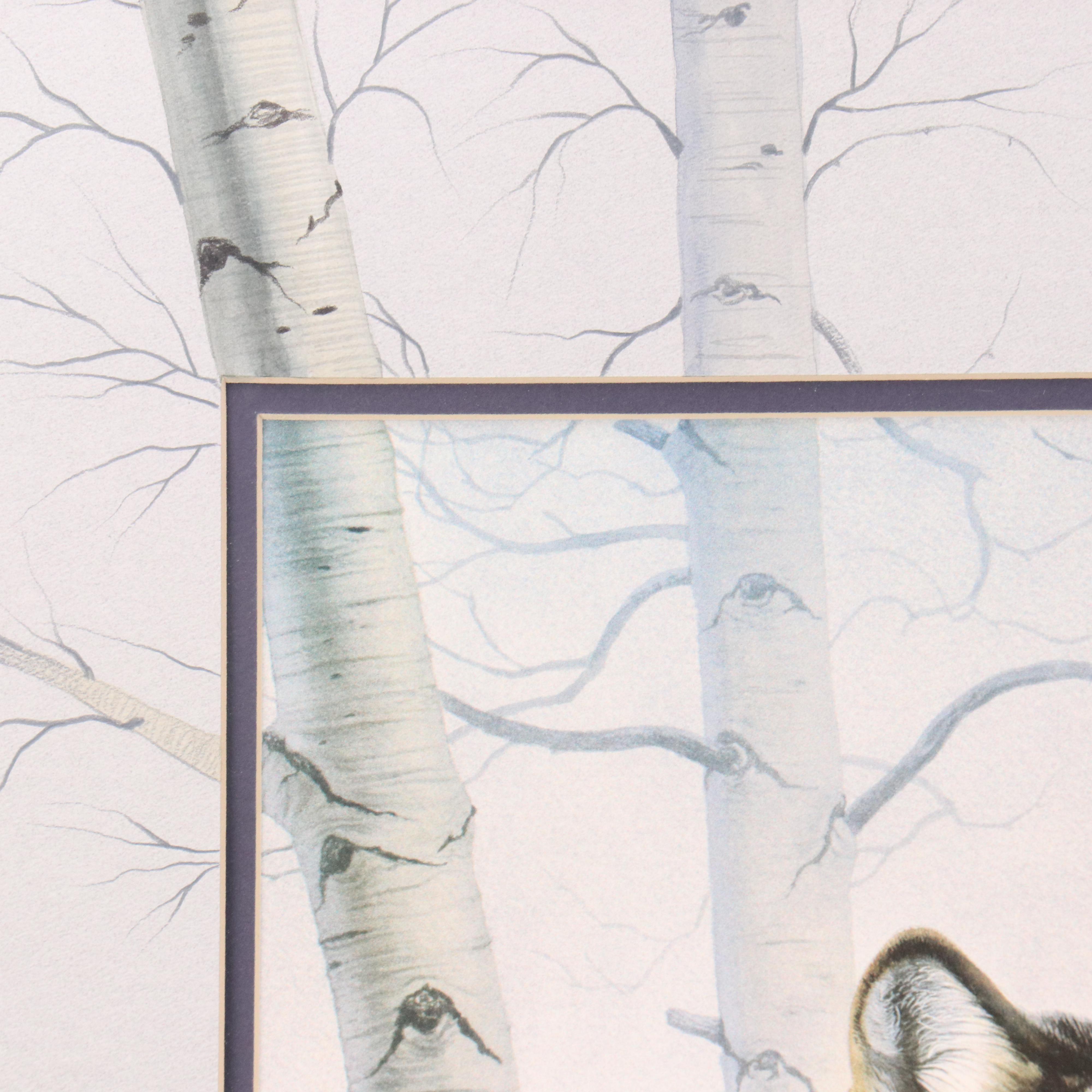 Al Agnew Giclée of Wolf "The Edge of Wilderness," Circa 1991