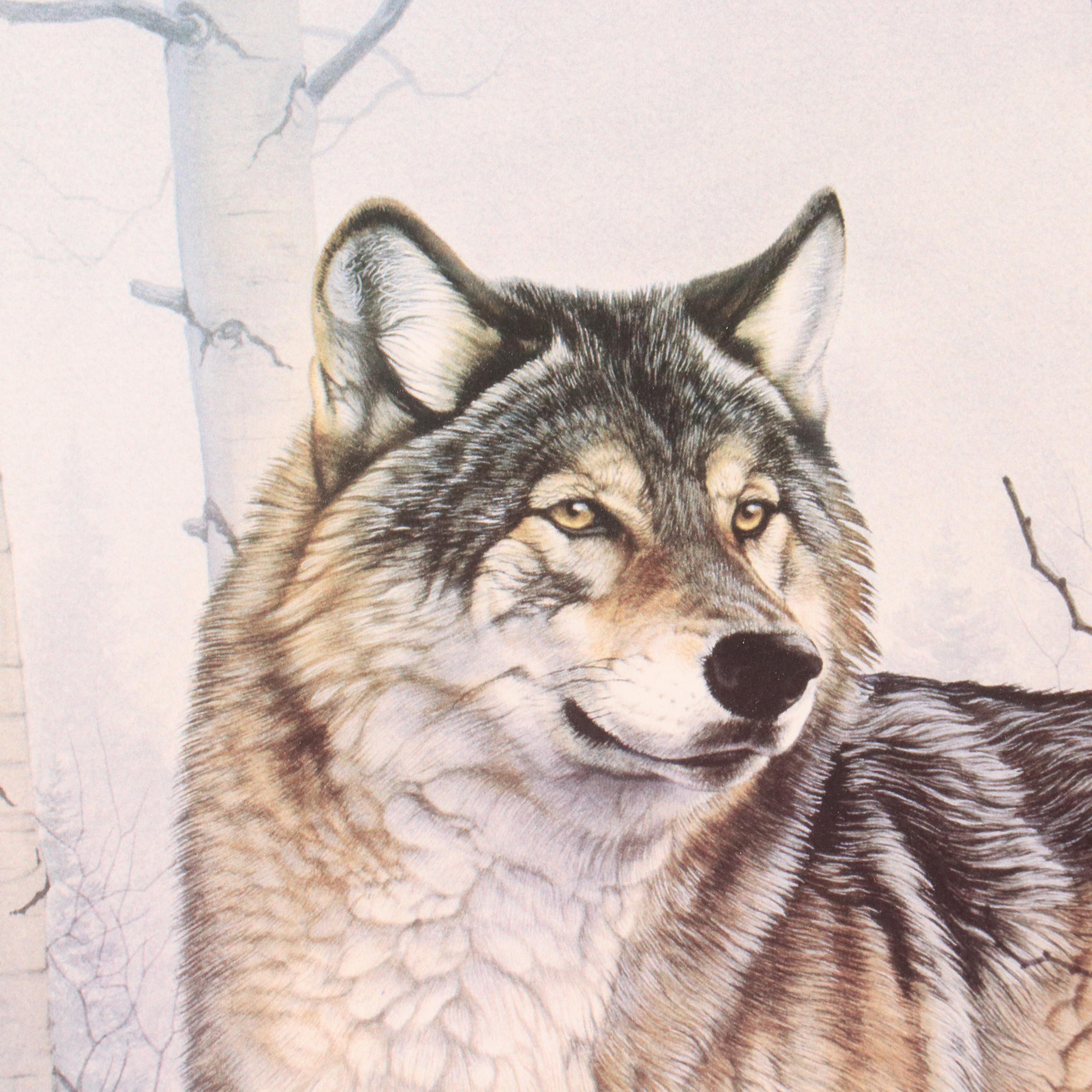 Al Agnew Giclée of Wolf "The Edge of Wilderness," Circa 1991