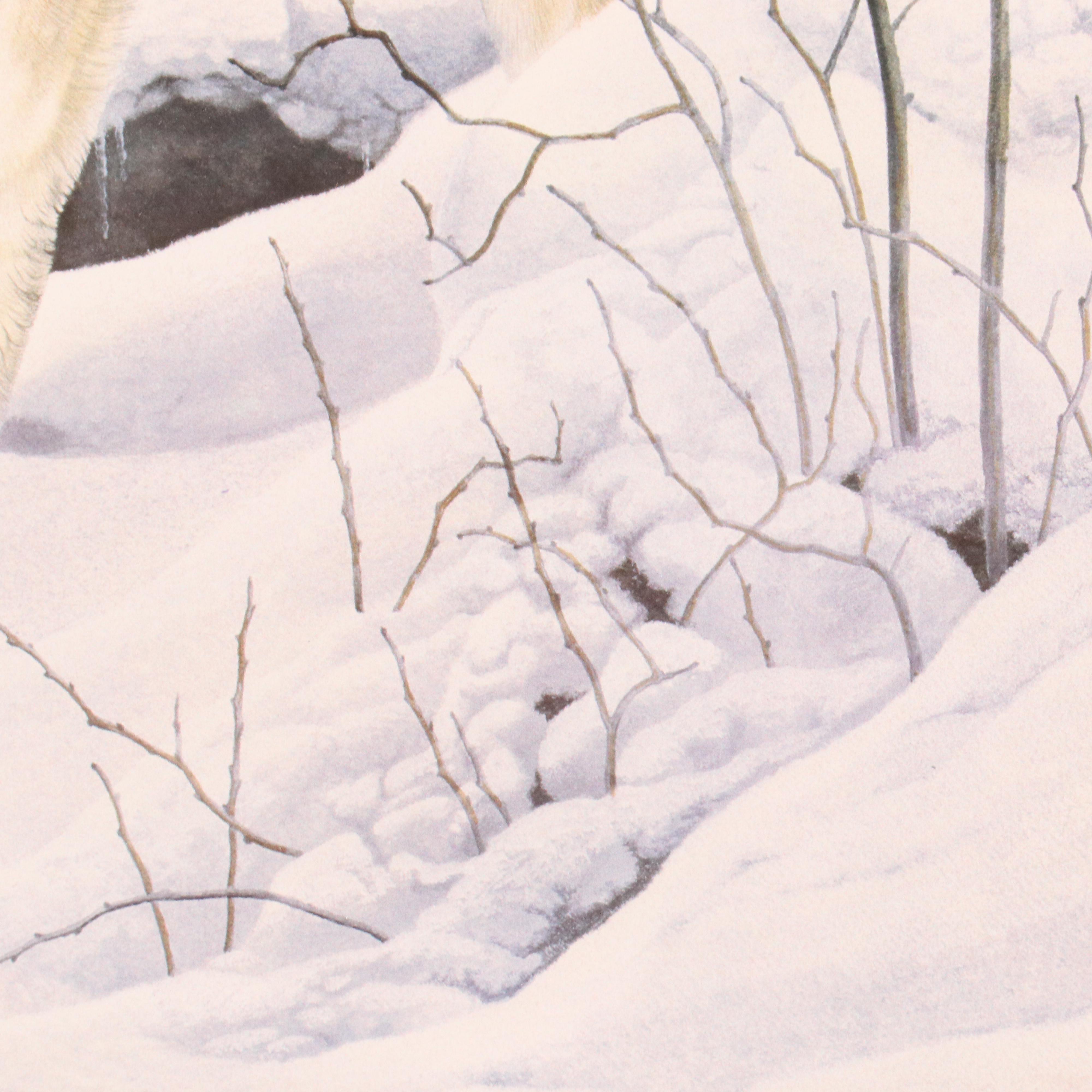 Al Agnew Giclée of Wolf "The Edge of Wilderness," Circa 1991