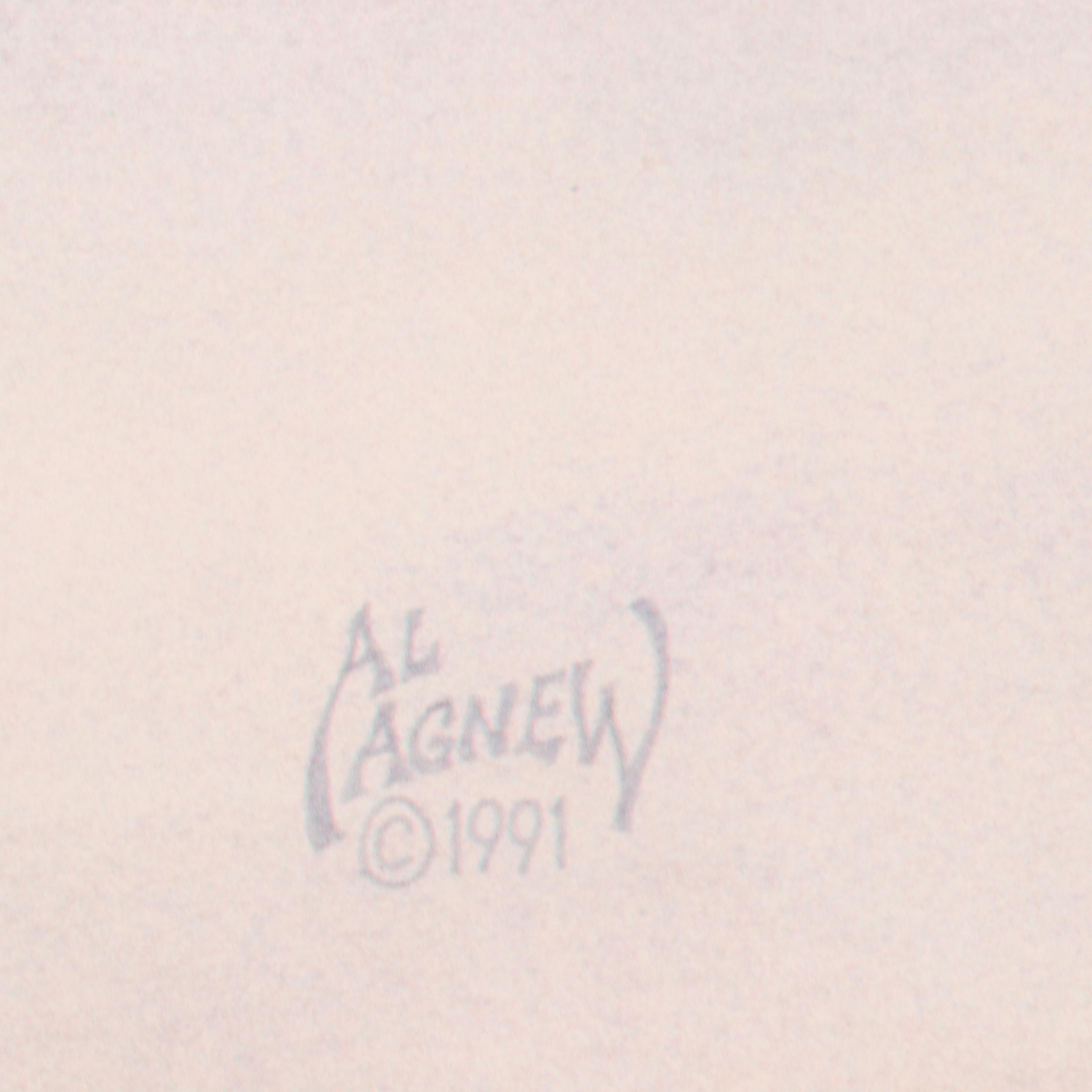 Al Agnew Giclée of Wolf "The Edge of Wilderness," Circa 1991