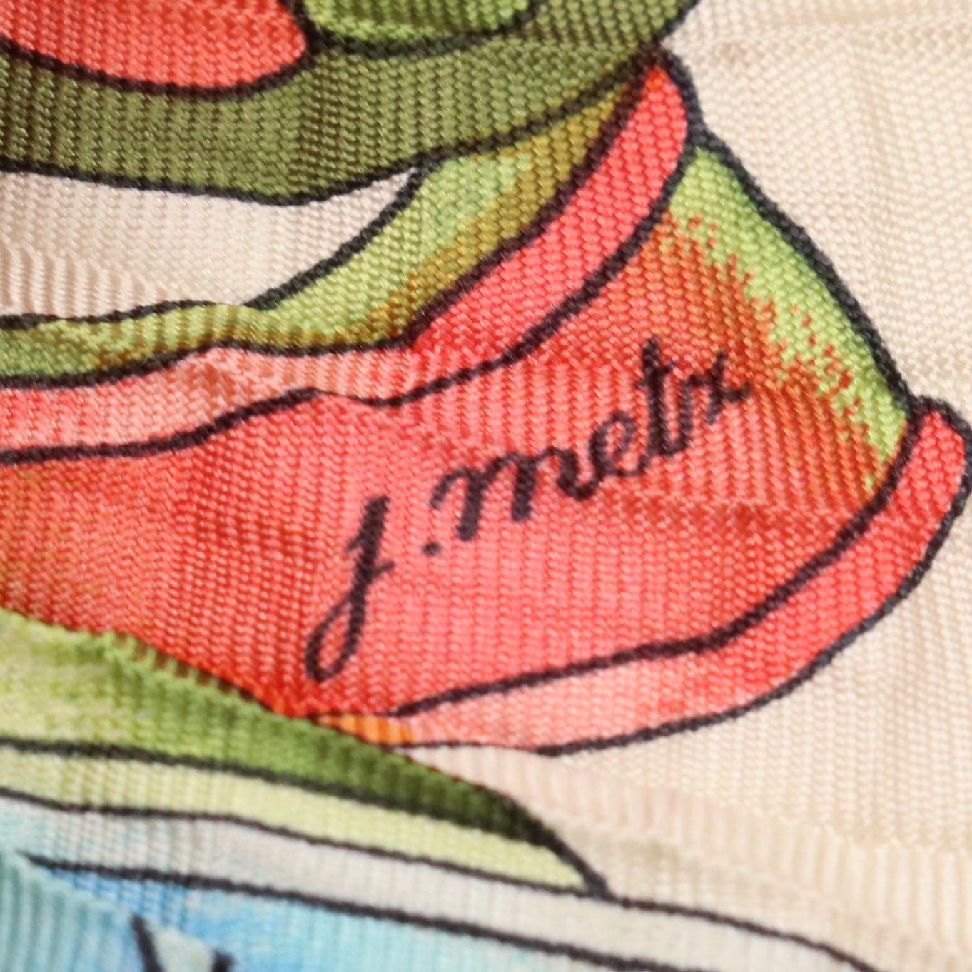 Hermès "Les Rubans du Cheval" Plissé Losange Scarf with Box