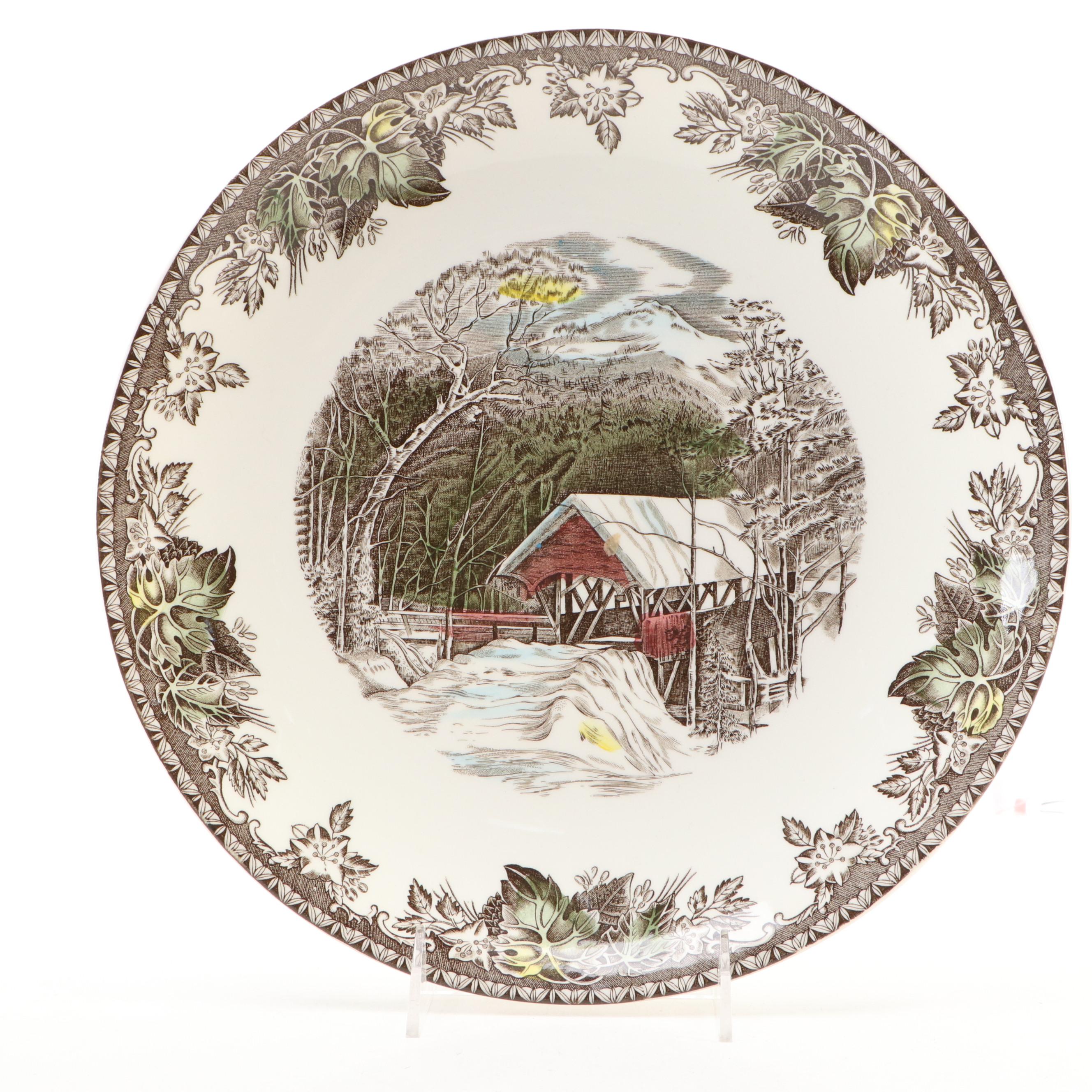 Johnson Bros. "The Friendly Village" Earthenware Lidded Tureen and Underplate