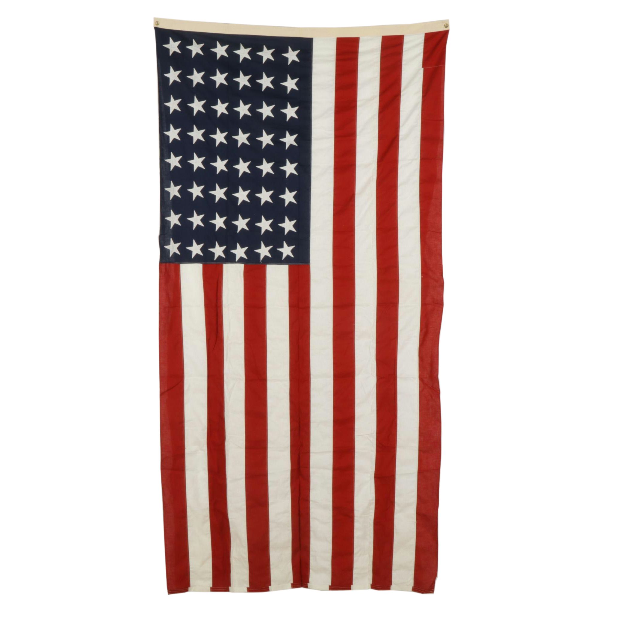 48-Star Stitched United States of America Flag, Mid-20th Century