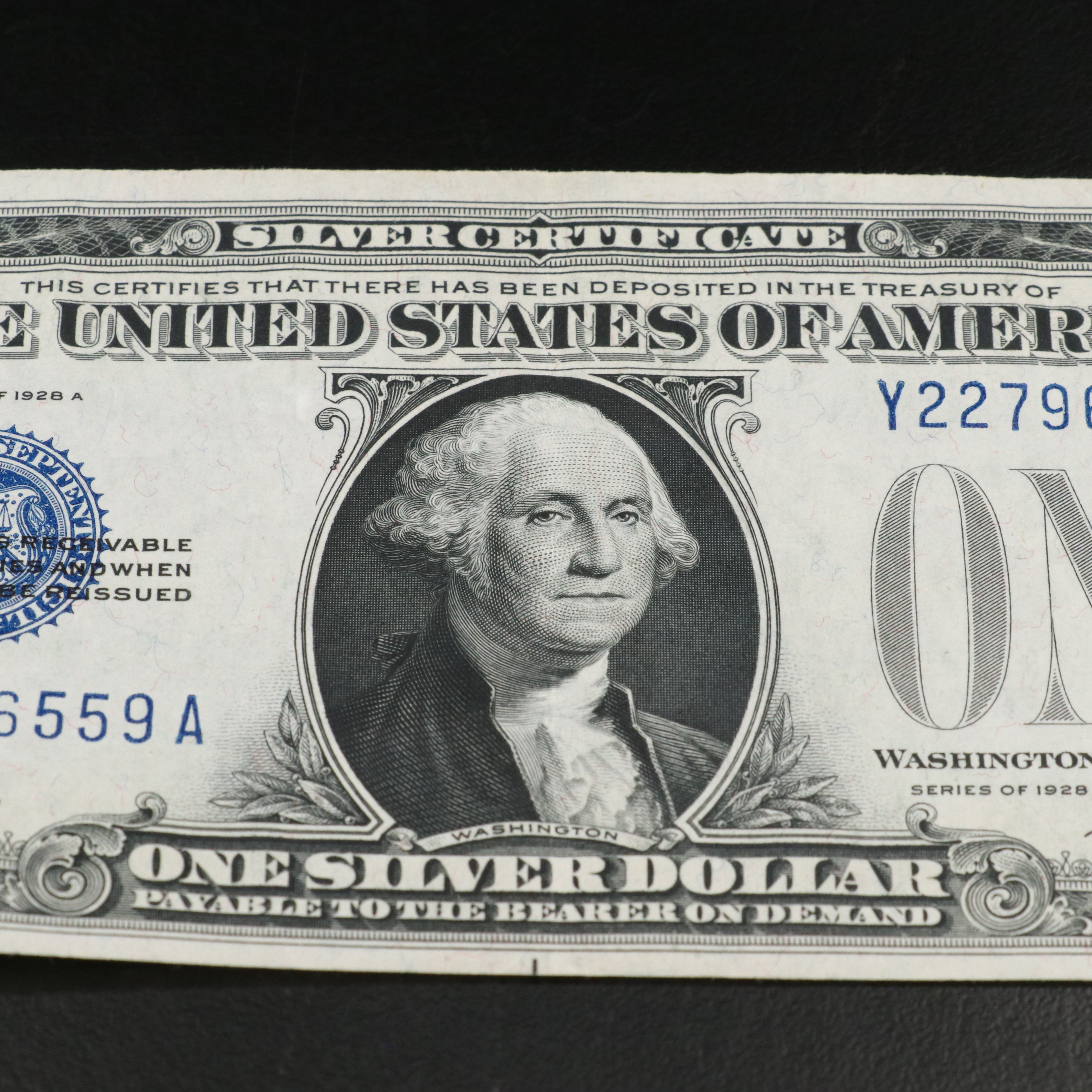 1928 A One Dollar Funny Back Silver Certificate