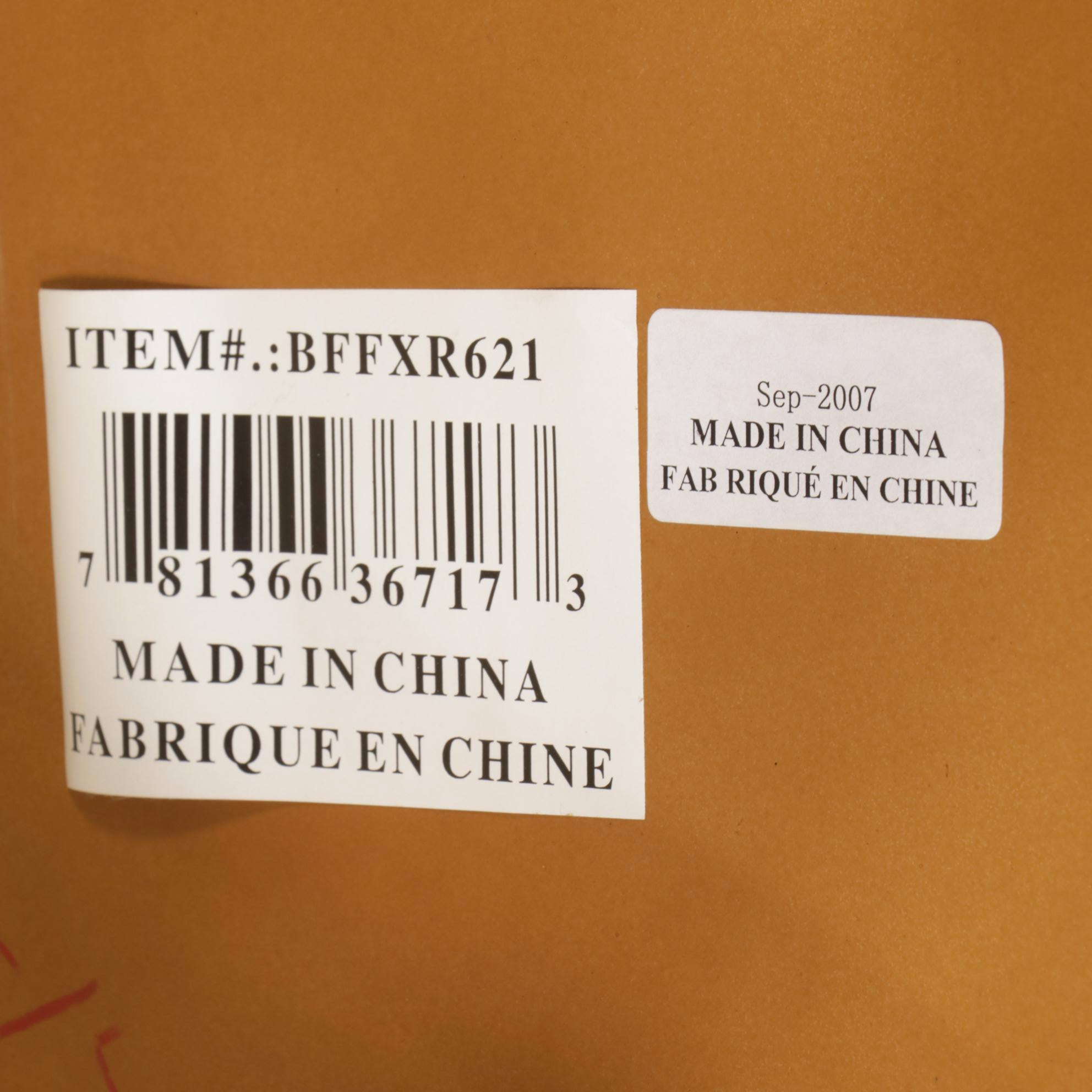 Round Glass-Top End Table with Lion's Paw Feet, 2007