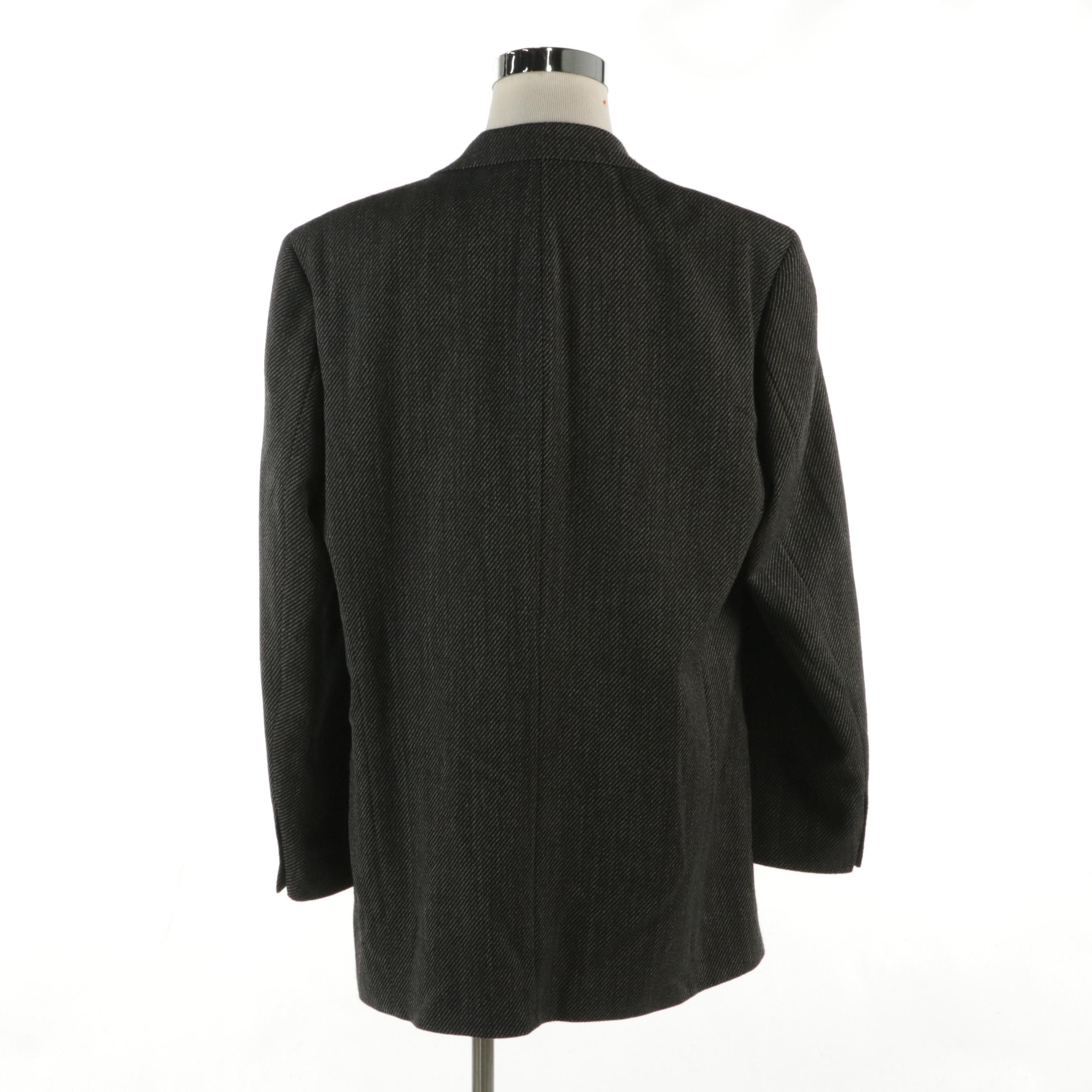 Men's Hugo Boss for Neiman Marcus Diagonal Striped Wool Blazer