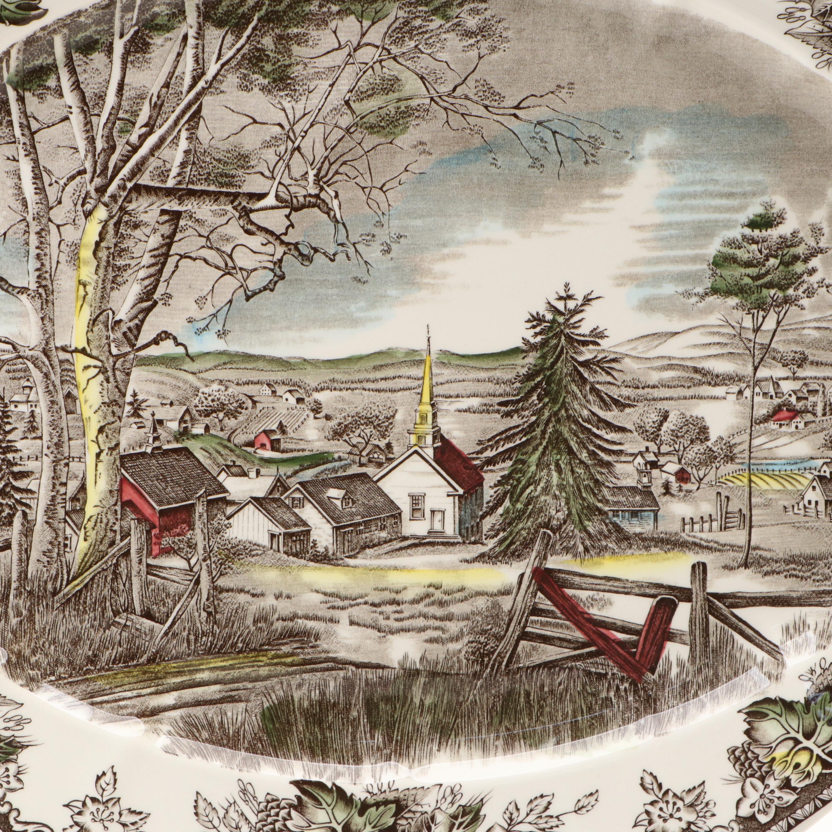 Johnson Bros. "The Friendly Village" Earthenware Tray