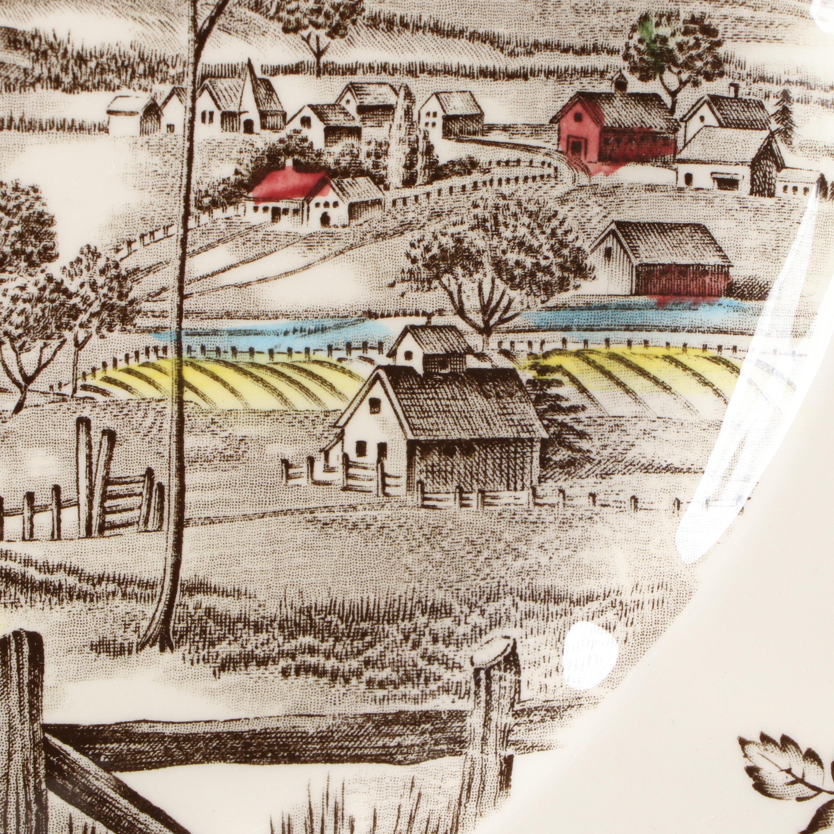 Johnson Bros. "The Friendly Village" Earthenware Tray