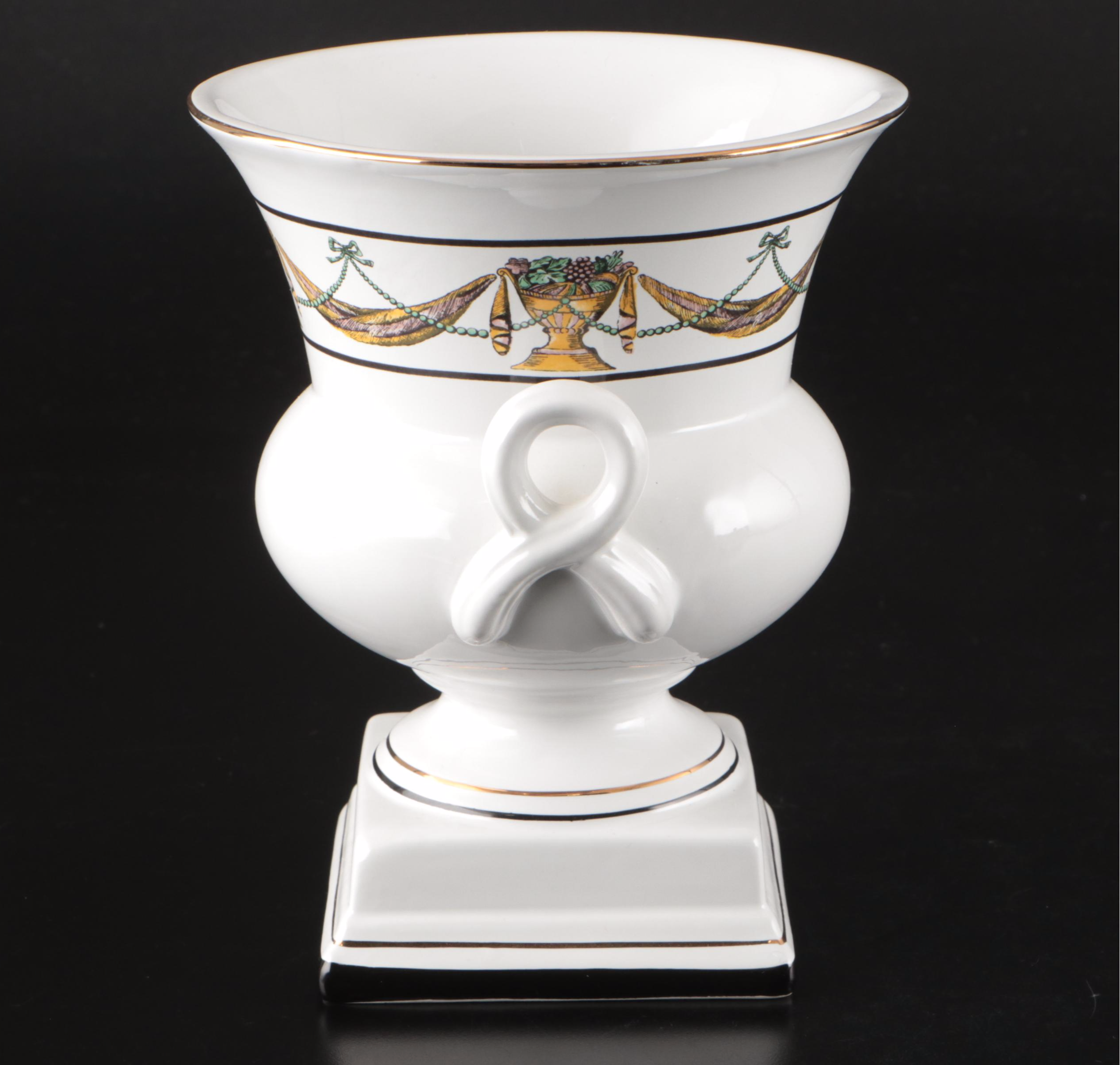 Great City Traders Ceramic Planter, Plates, and Lidded Bowl