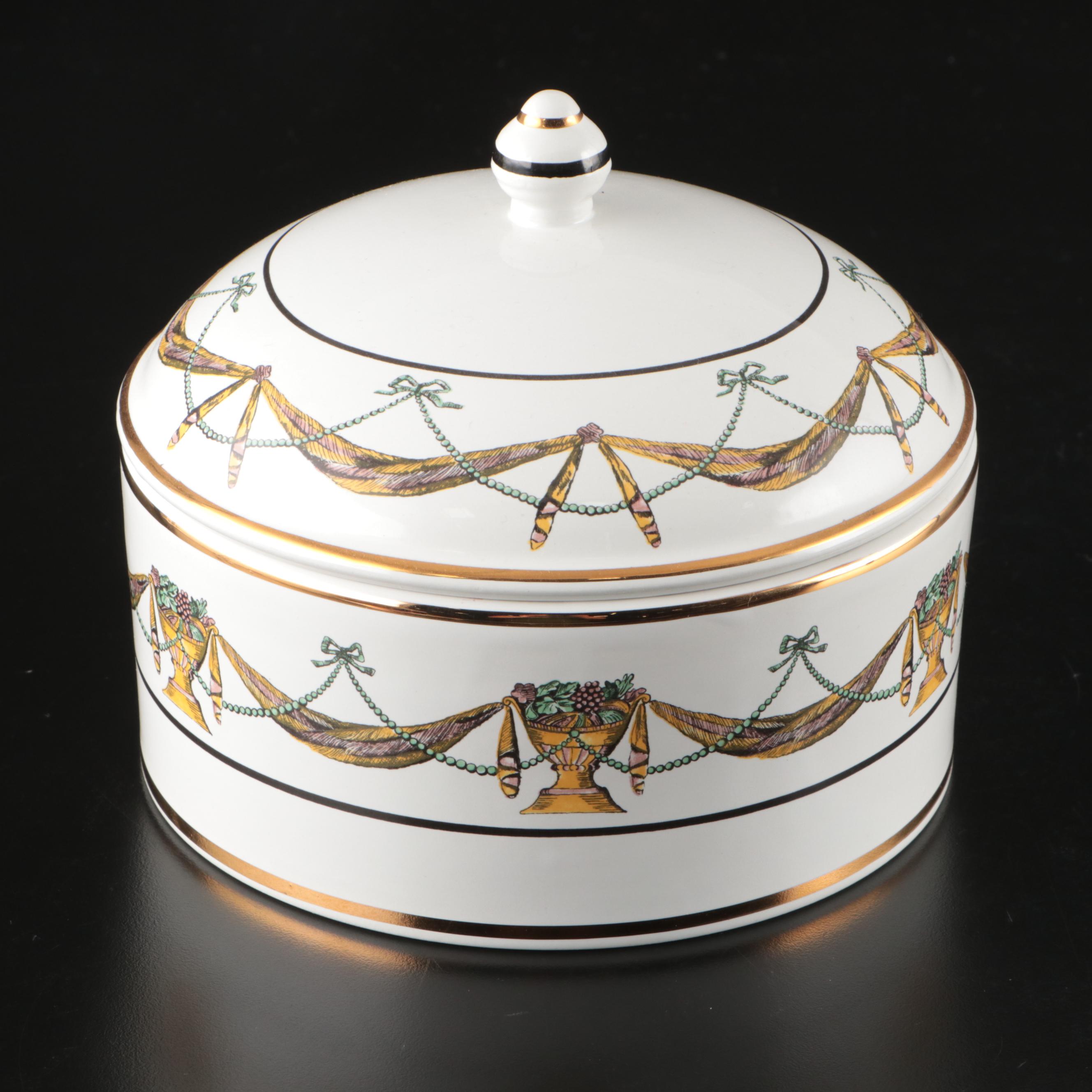 Great City Traders Ceramic Planter, Plates, and Lidded Bowl