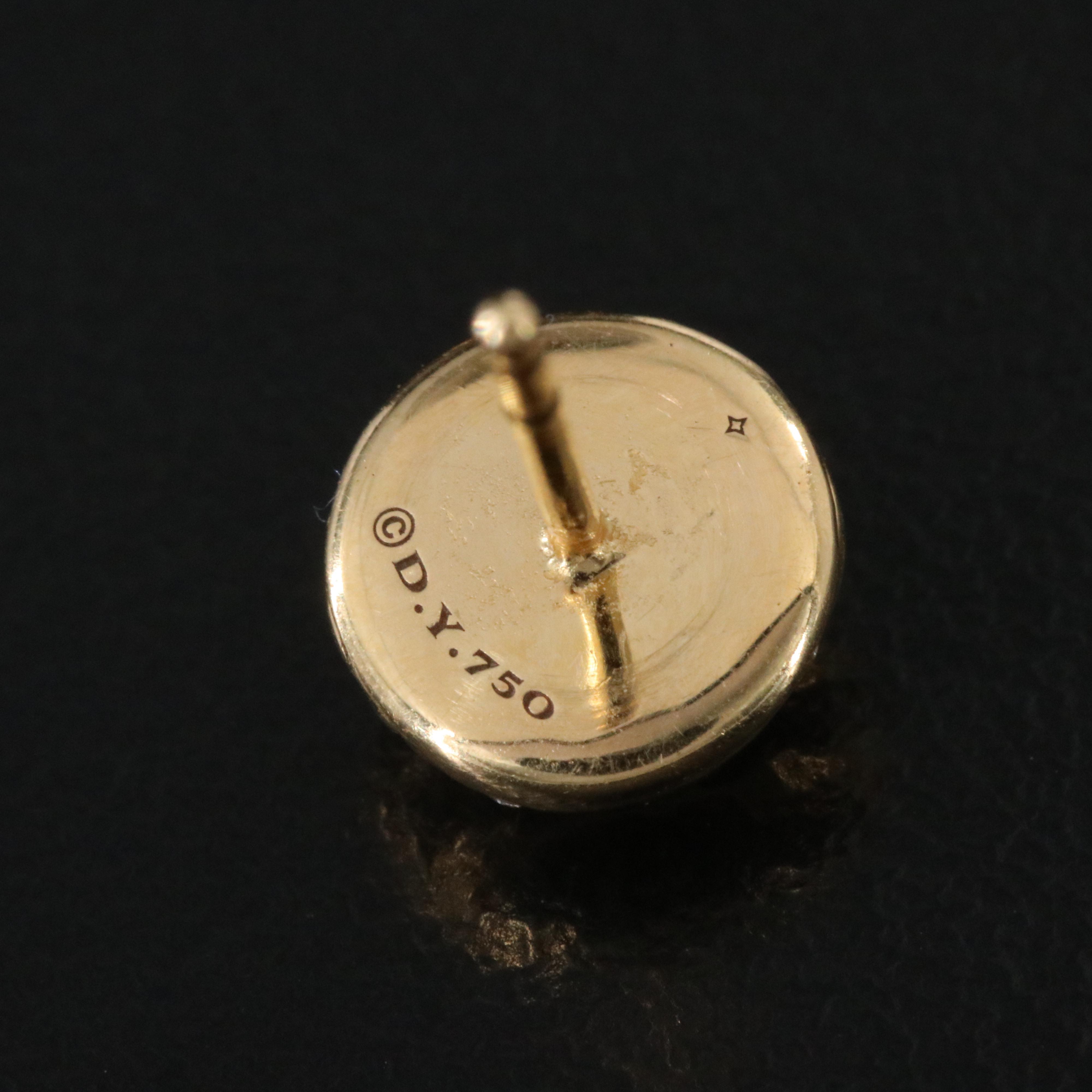 David Yurman 18K Sculpted Cable Stud Earrings