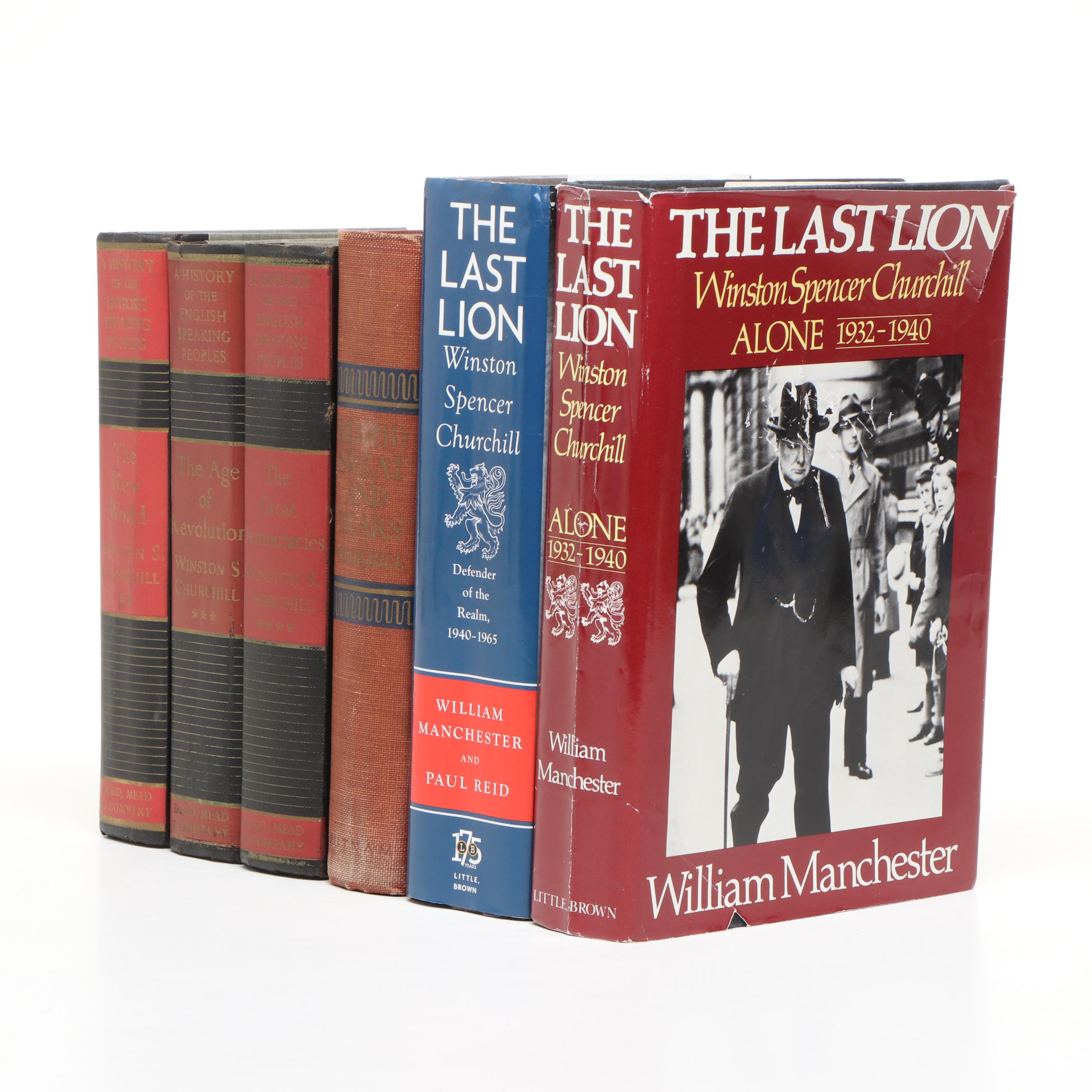 "The Last Lion" by William Manchester with More Books by Winston S. Churchill