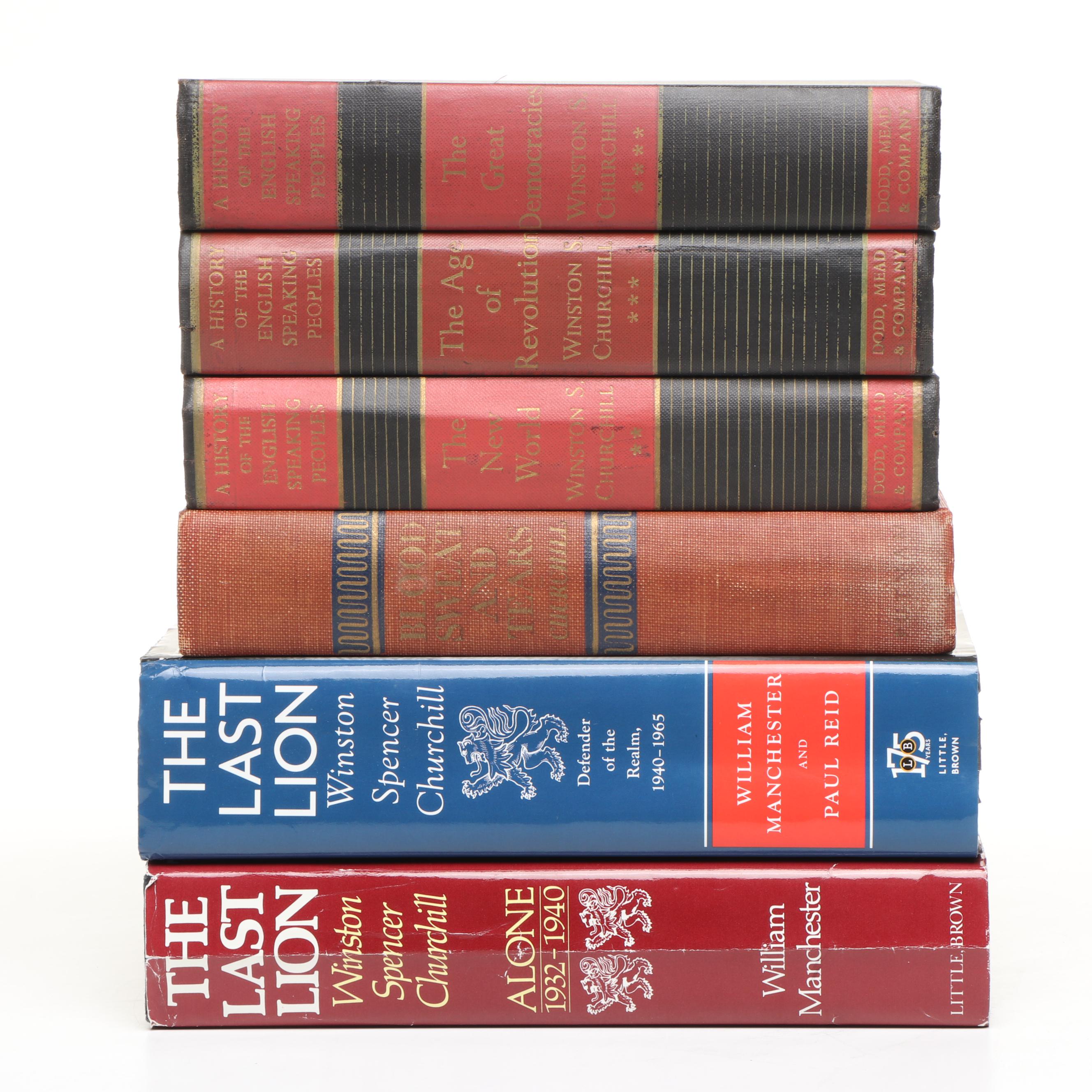 "The Last Lion" by William Manchester with More Books by Winston S. Churchill