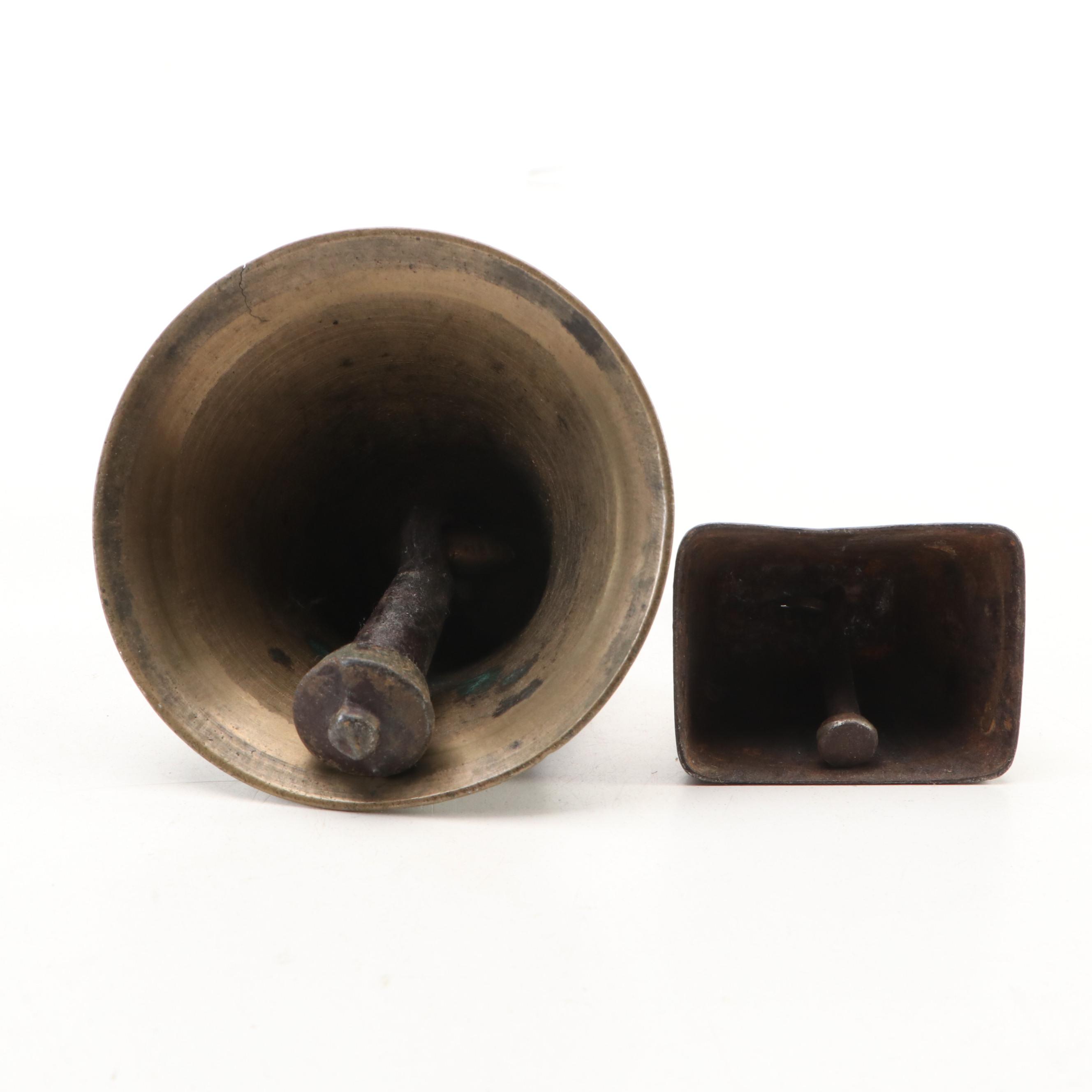 Metal Chrome Finish Cowbell with Other Metal Bells