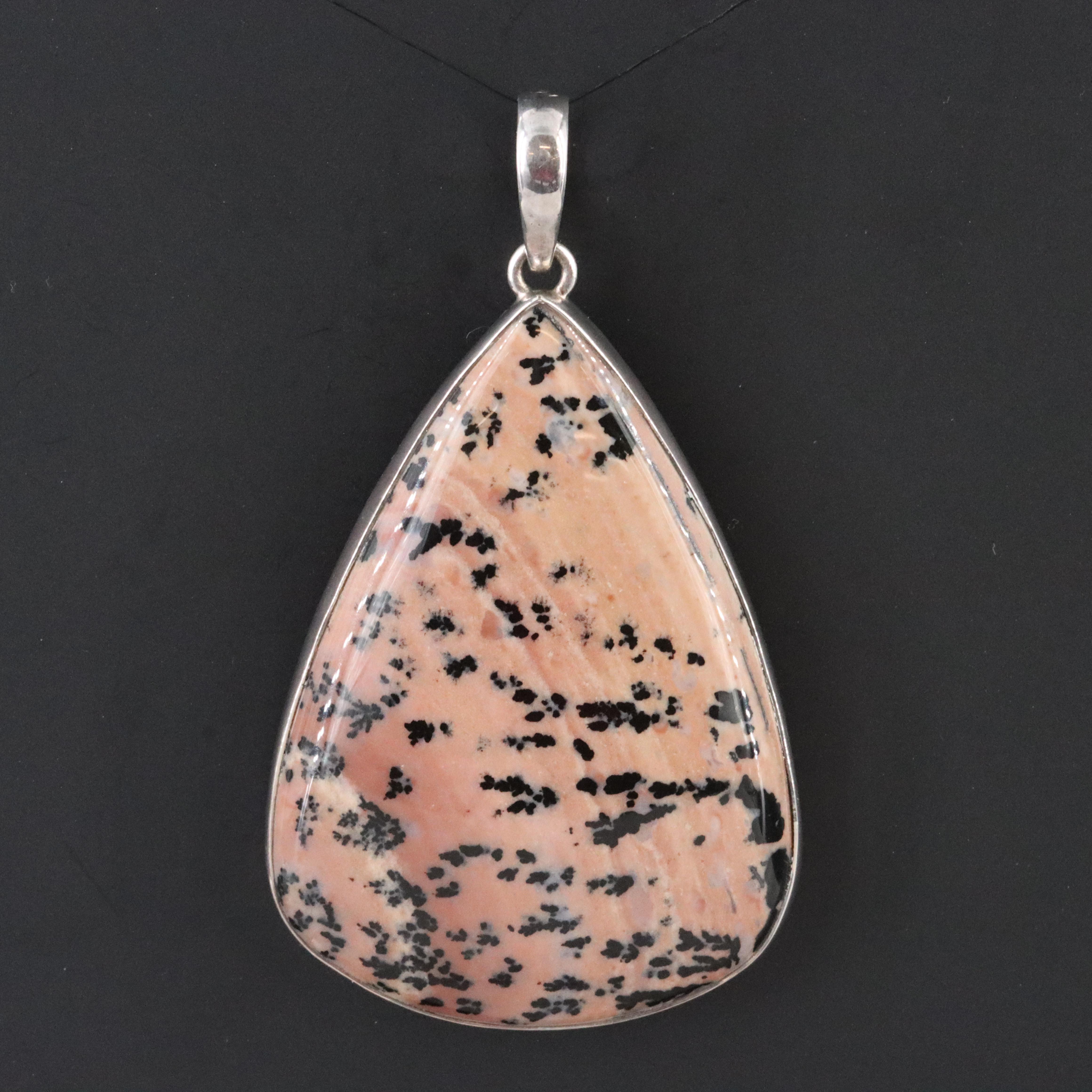 Sterling Dendrite Agate Pendant