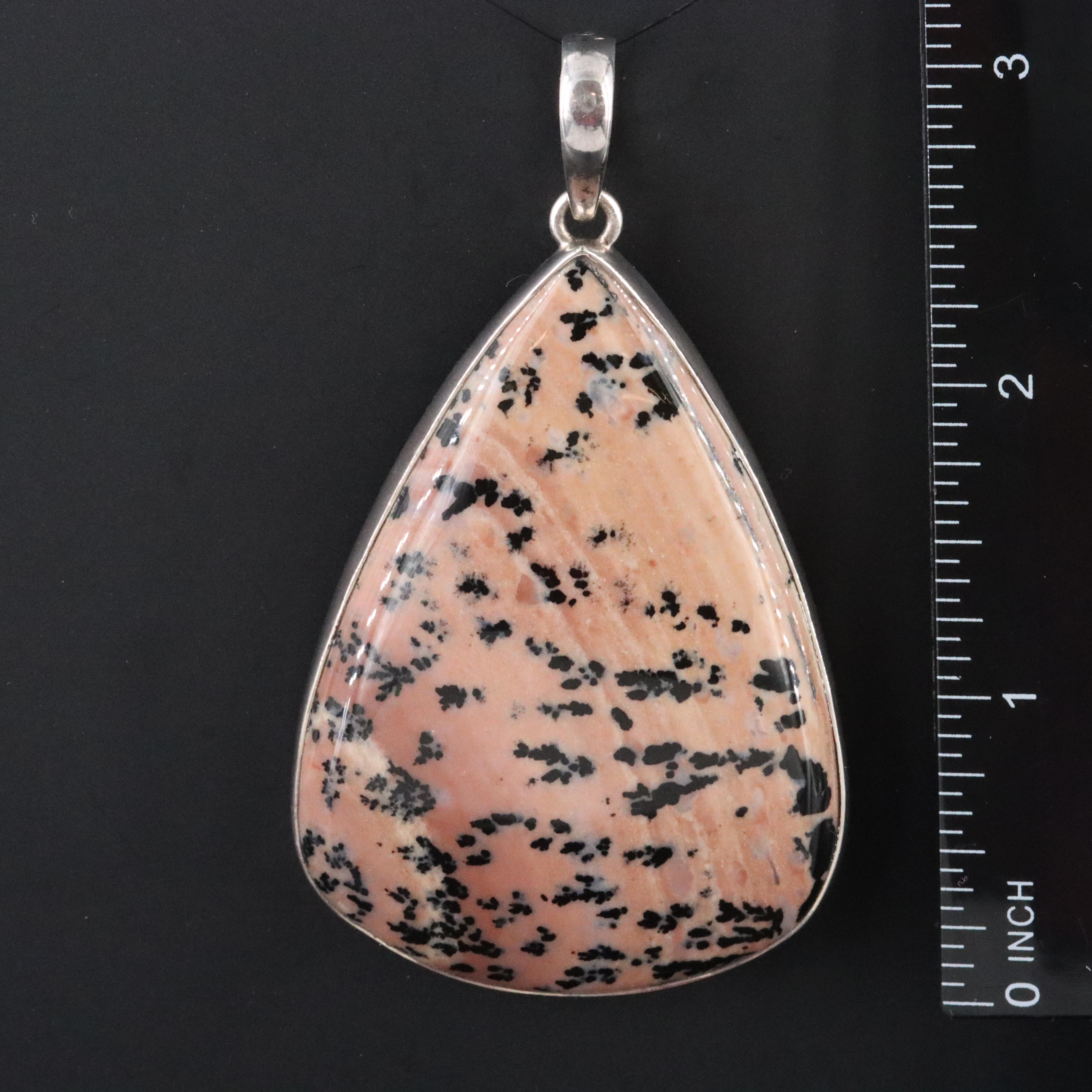 Sterling Dendrite Agate Pendant