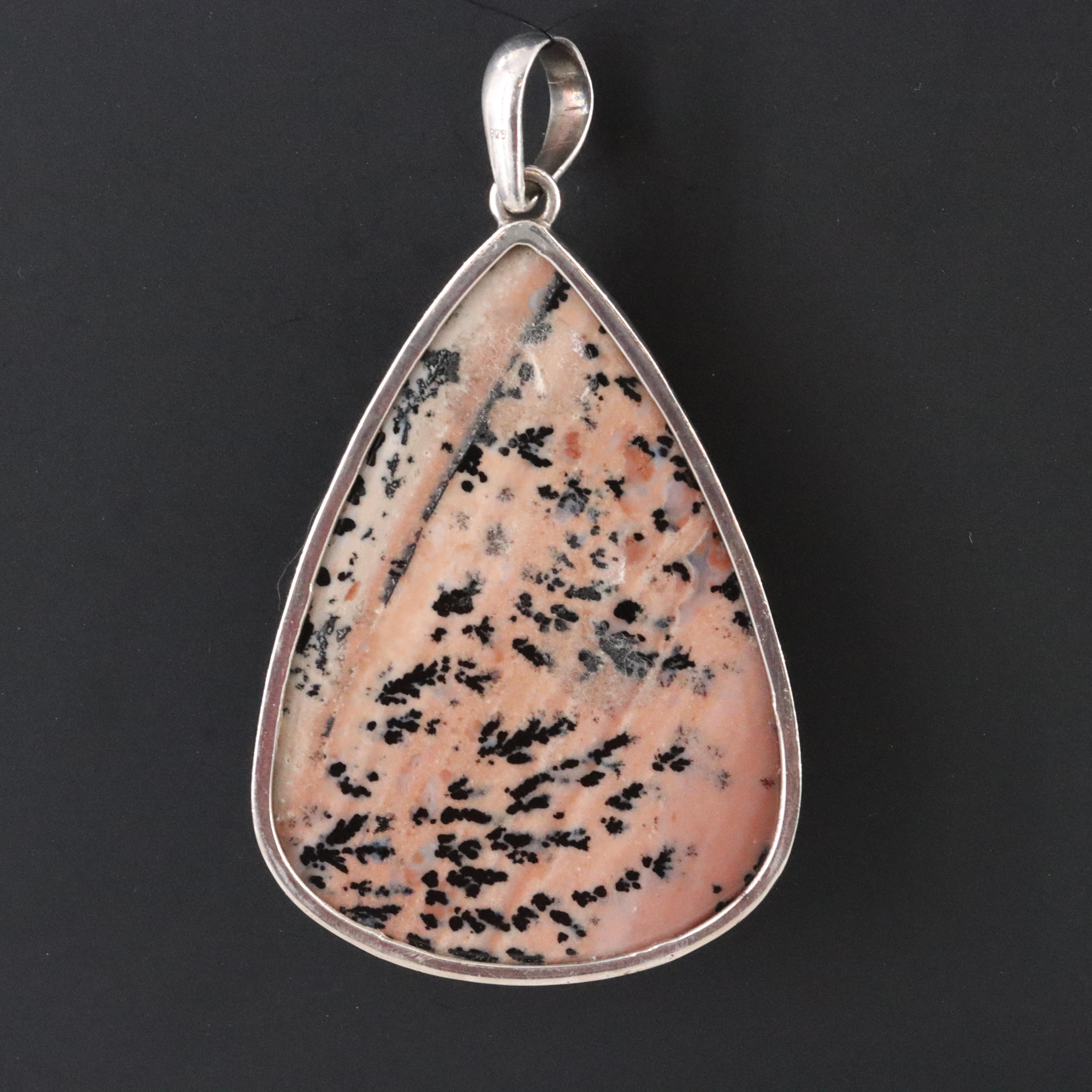 Sterling Dendrite Agate Pendant