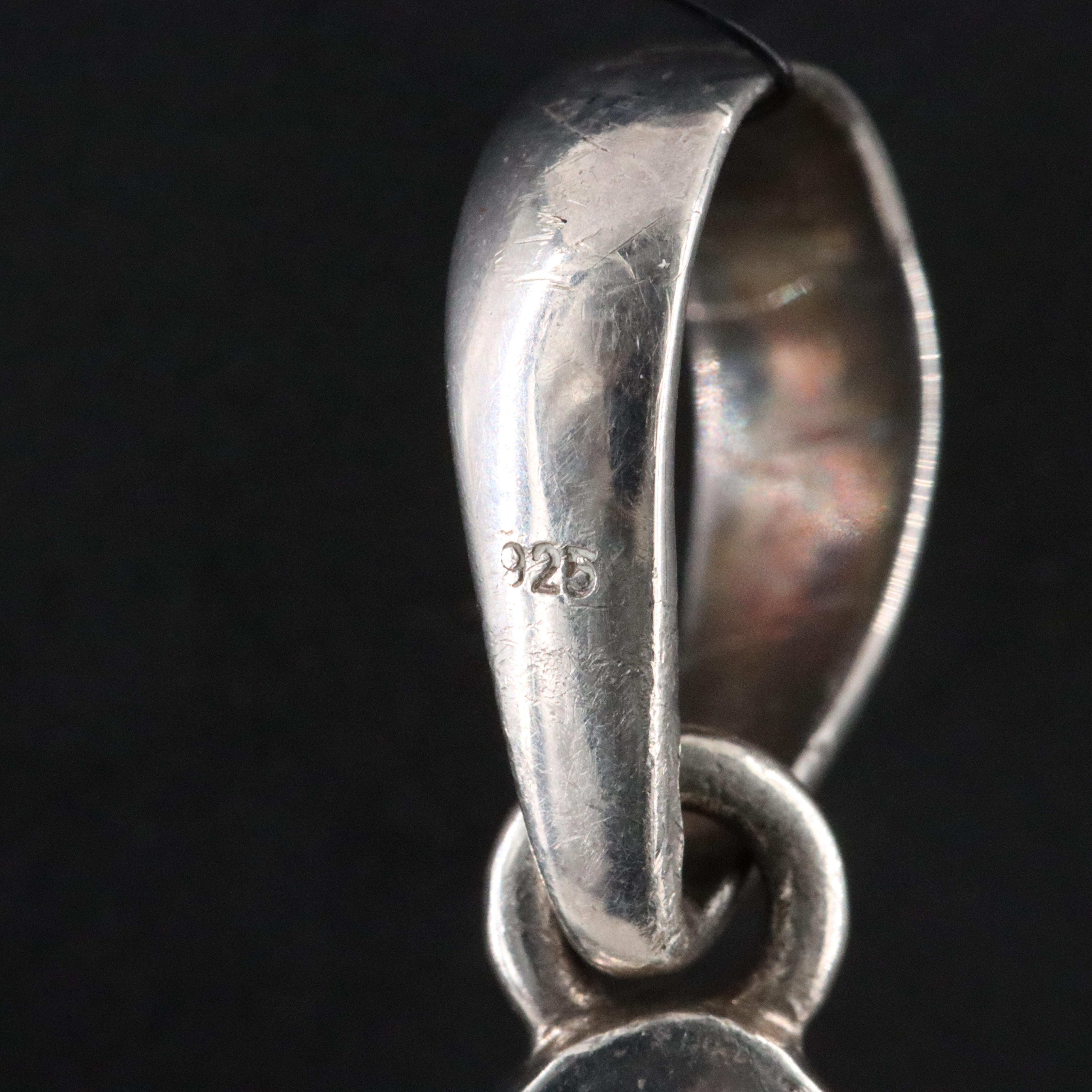 Sterling Dendrite Agate Pendant