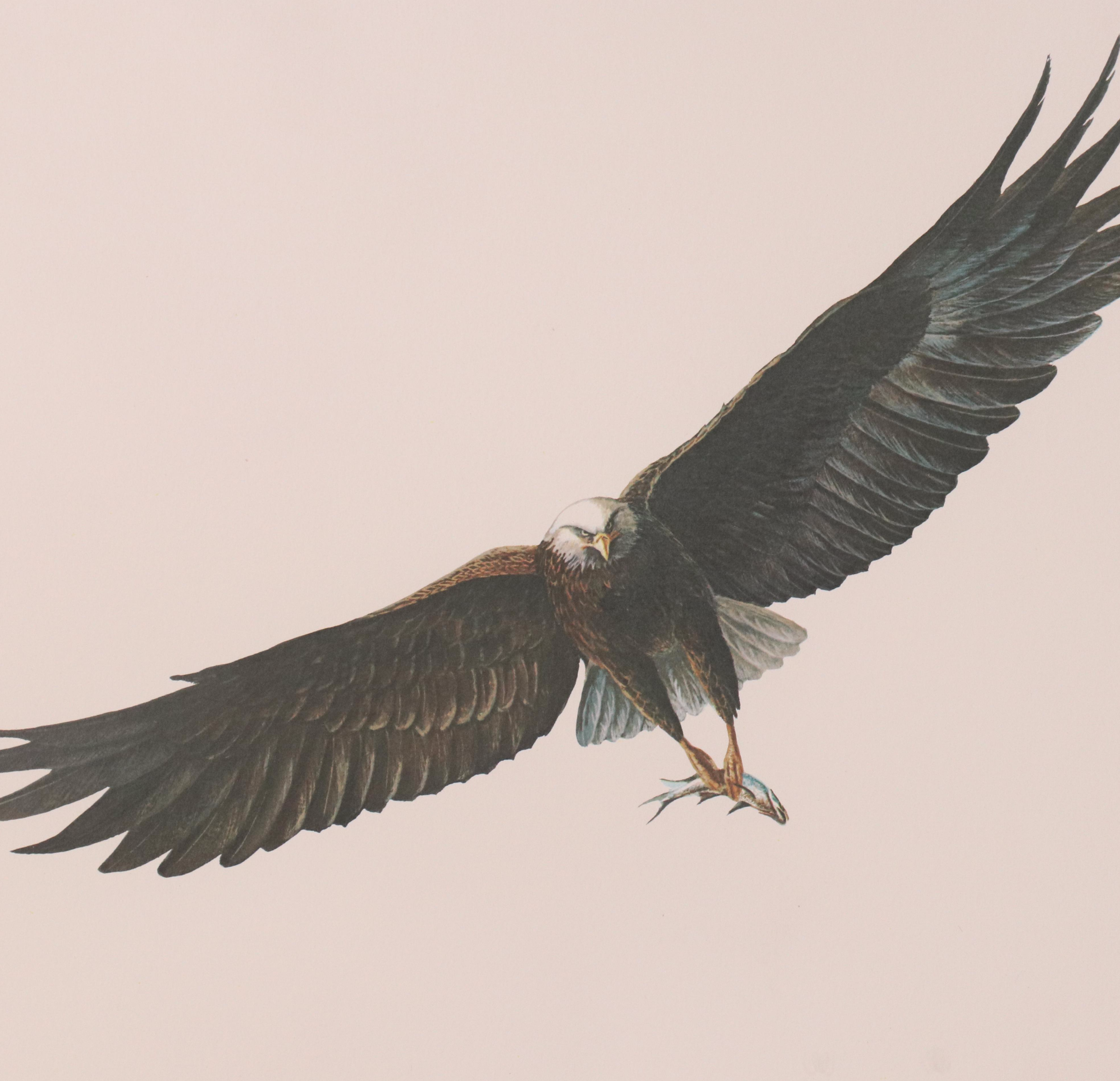 W. D. Gaither Offset Lithograph "Feeding Time," 1976