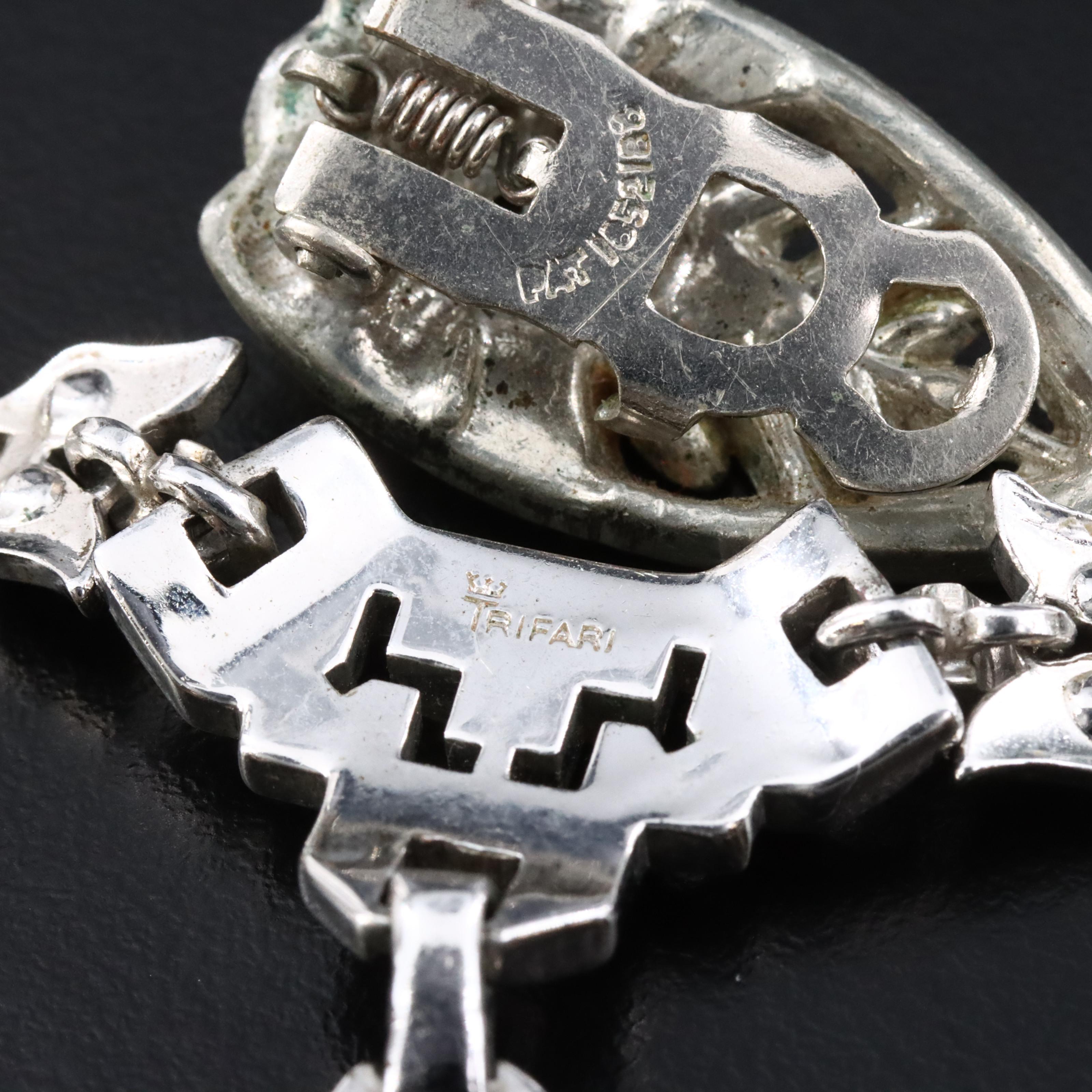 Crown Trifari Featured in Vintage Rhinestone Jewelry Collection