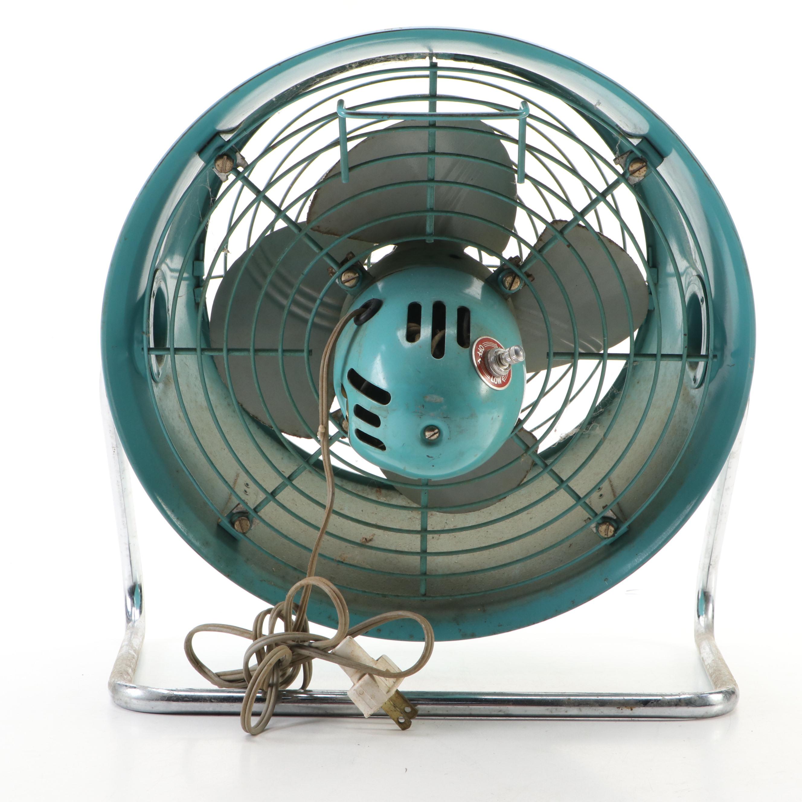 Dominion Mid Century Modern Portable Metal Fan