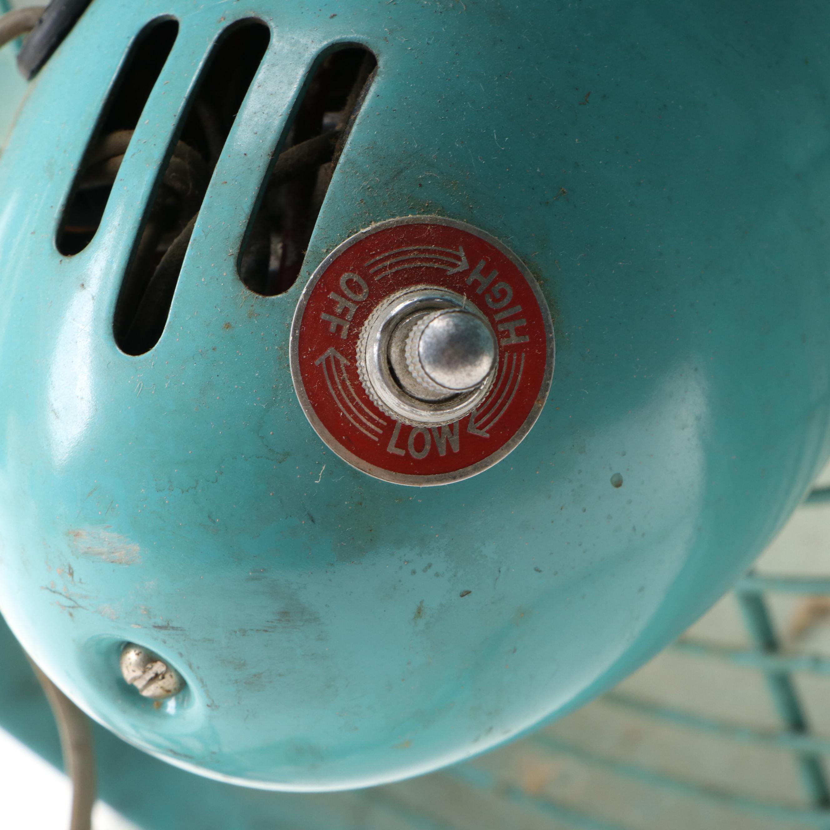 Dominion Mid Century Modern Portable Metal Fan