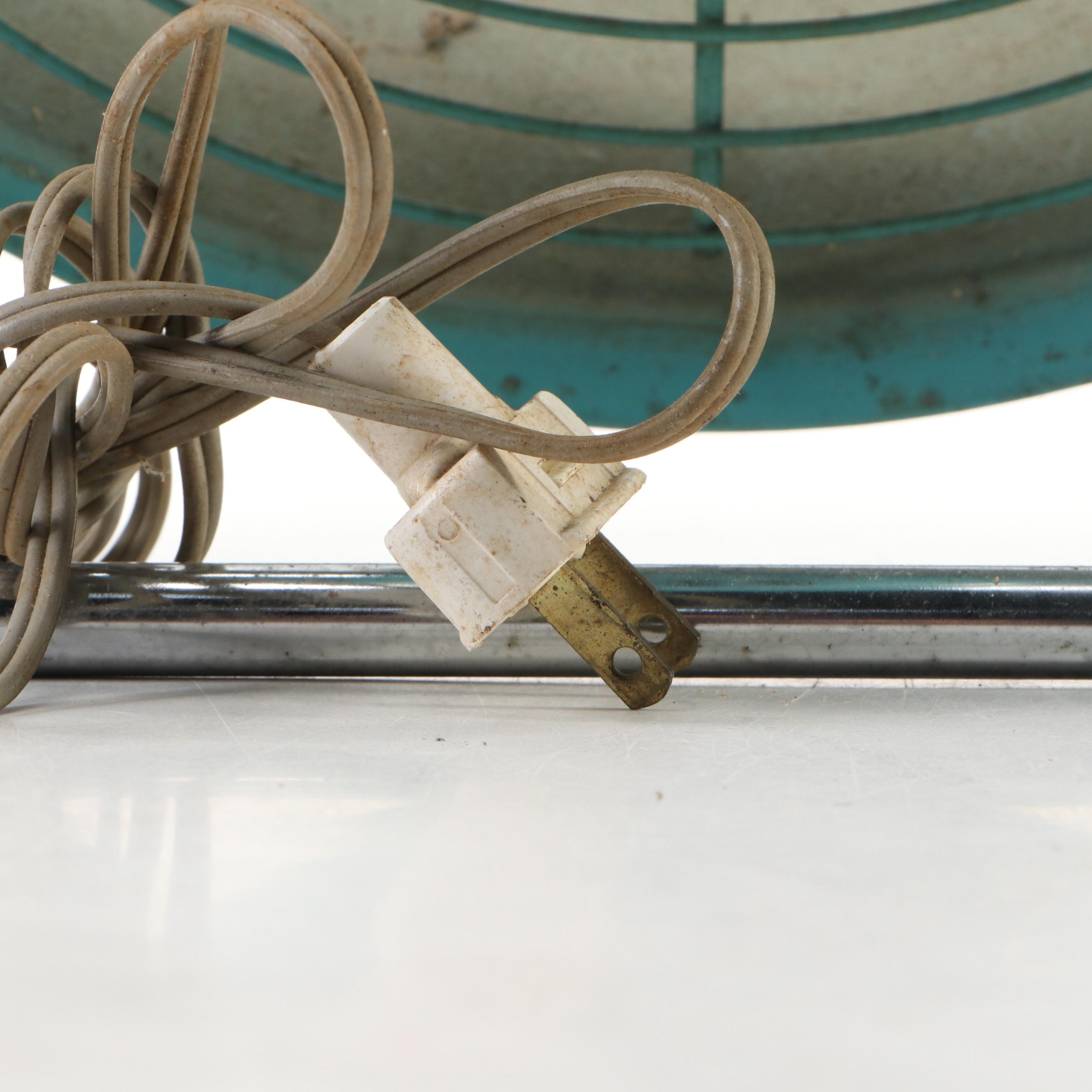 Dominion Mid Century Modern Portable Metal Fan