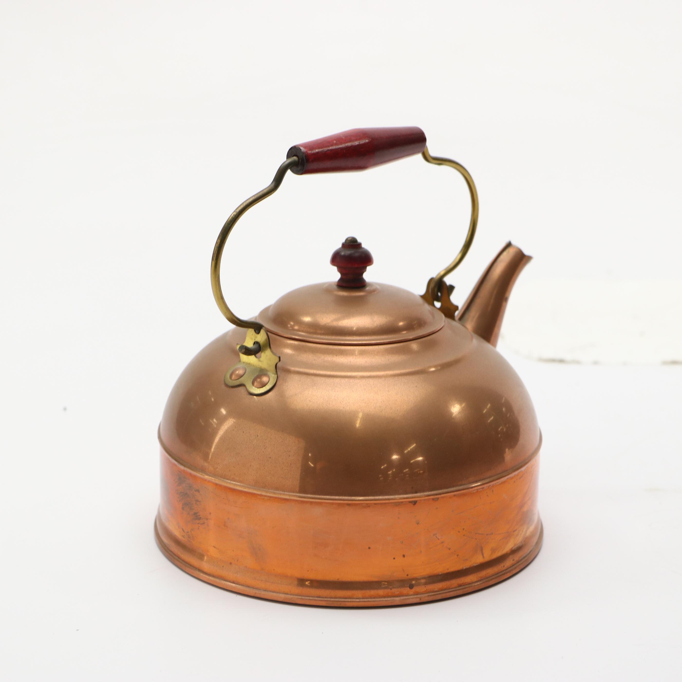 Revere Ware Copper with Art Deco Style Aluminum Kettles, Early/Mid-20th Century