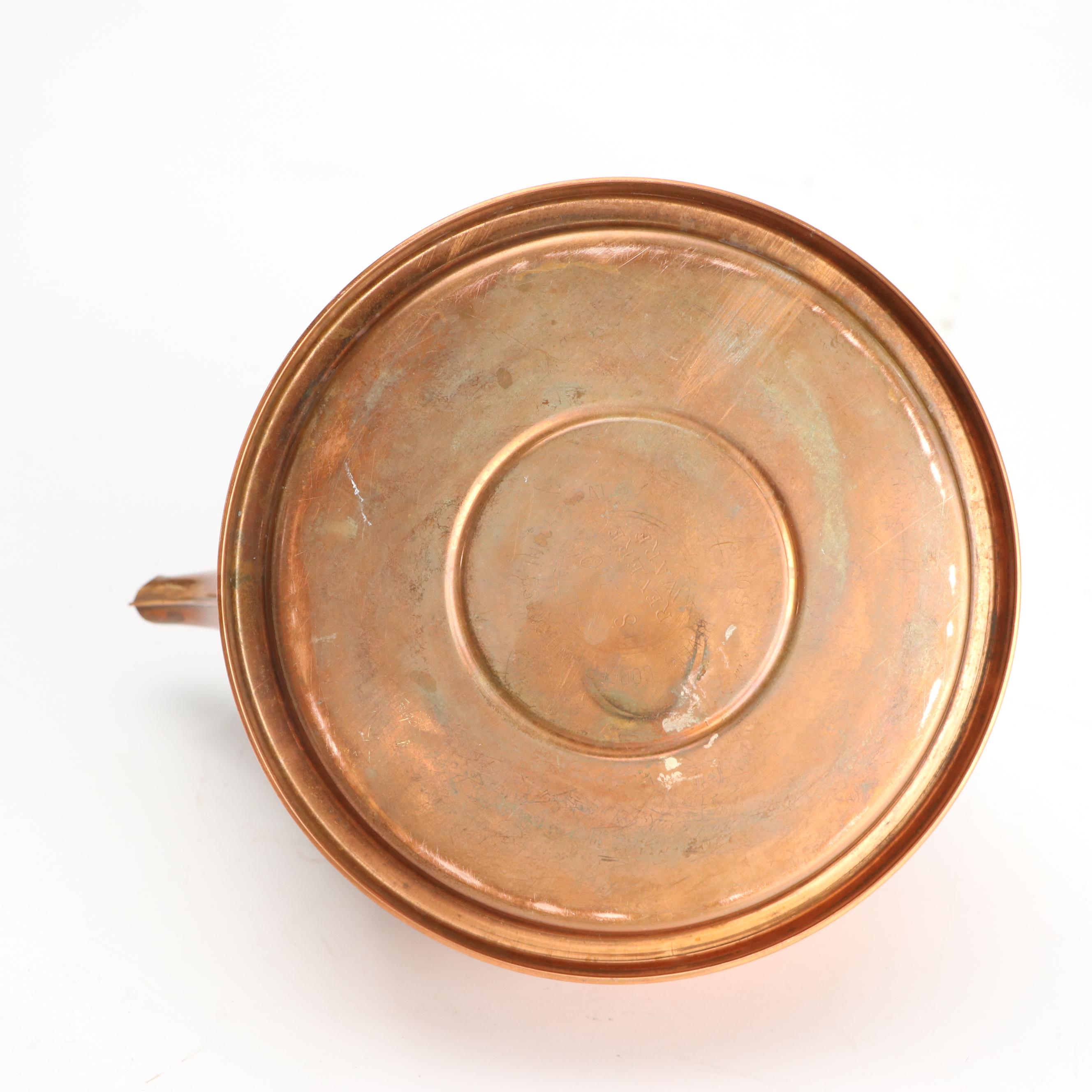 Revere Ware Copper with Art Deco Style Aluminum Kettles, Early/Mid-20th Century