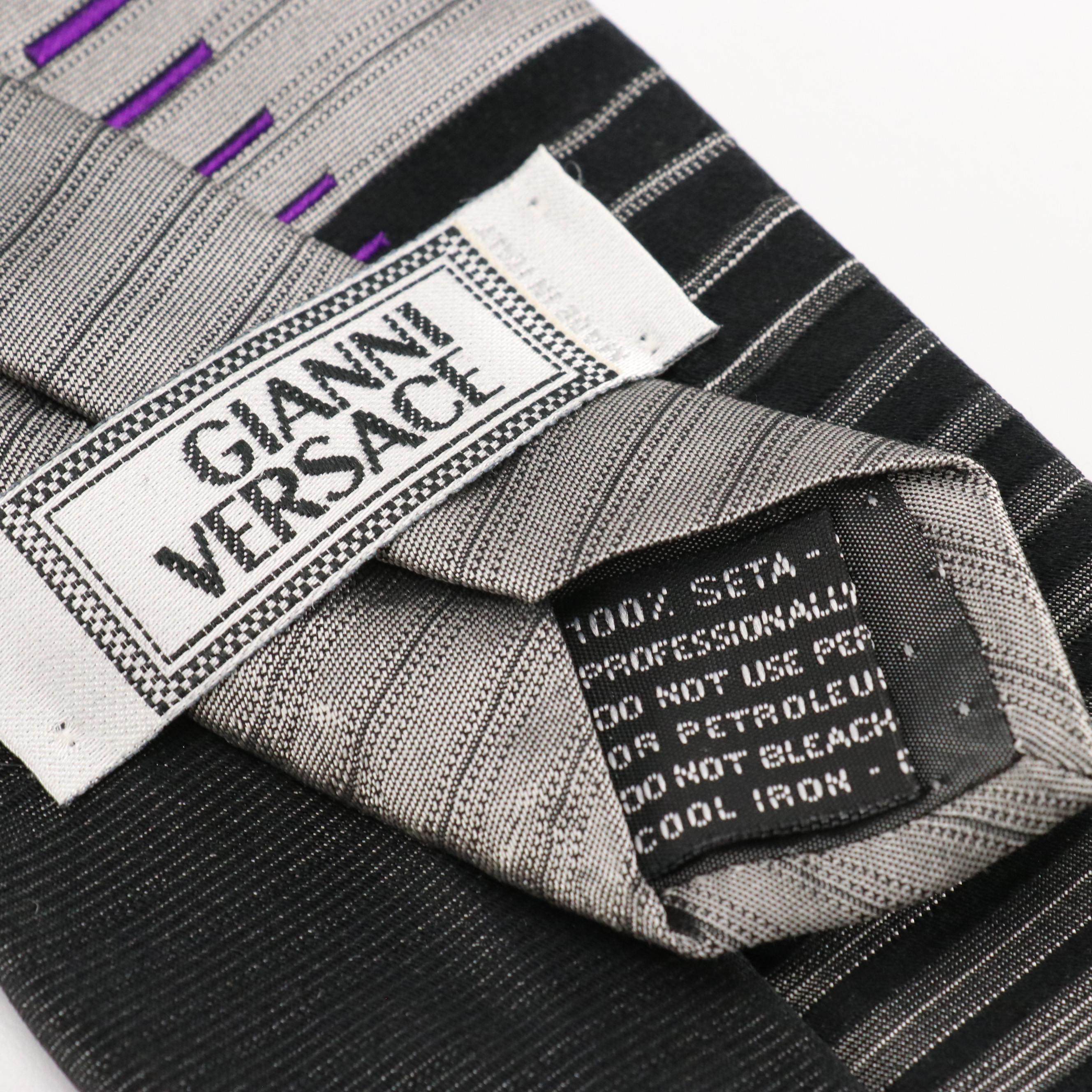 Gianni Versace Silk Jacquard Necktie