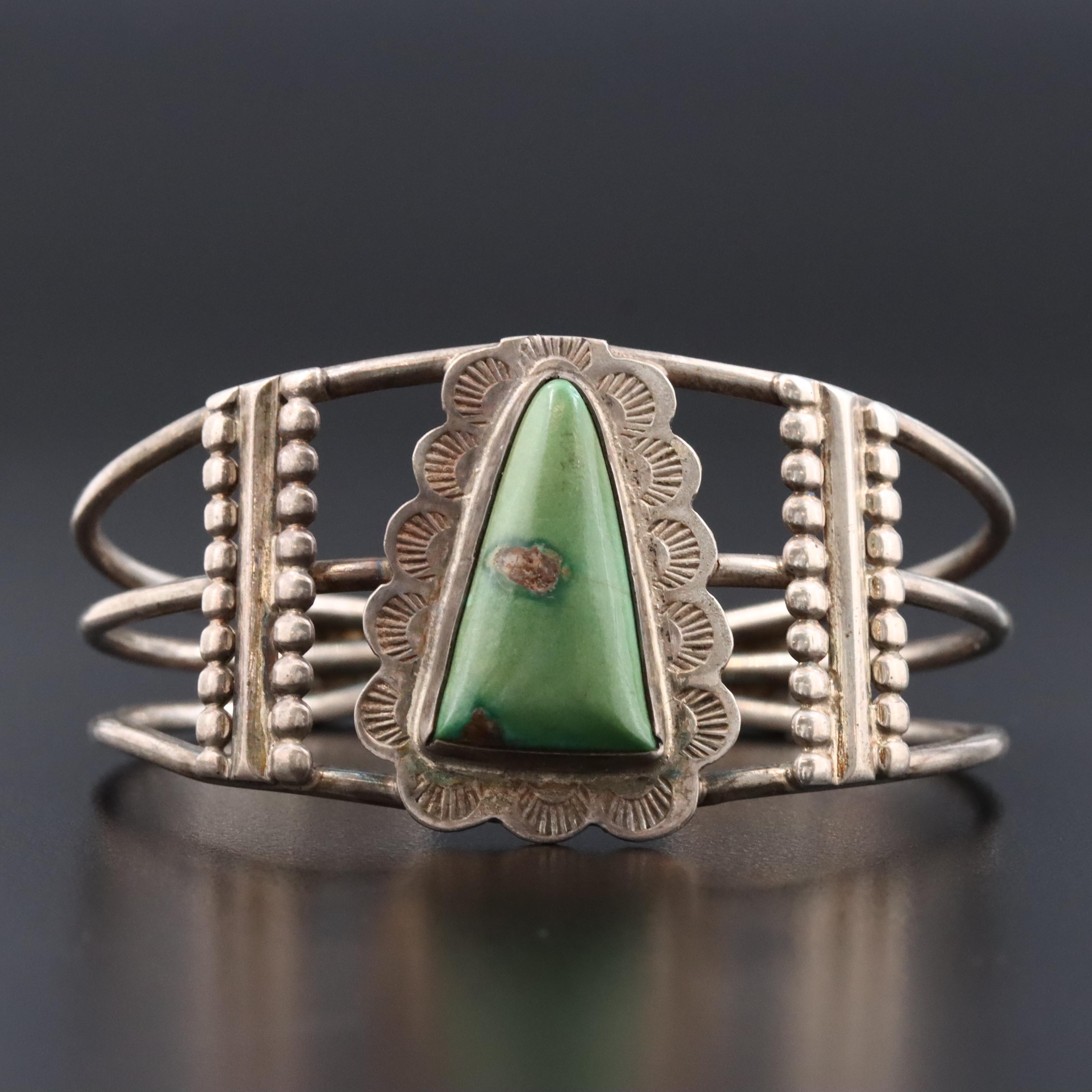 Southwestern Turquoise Sterling Cuff