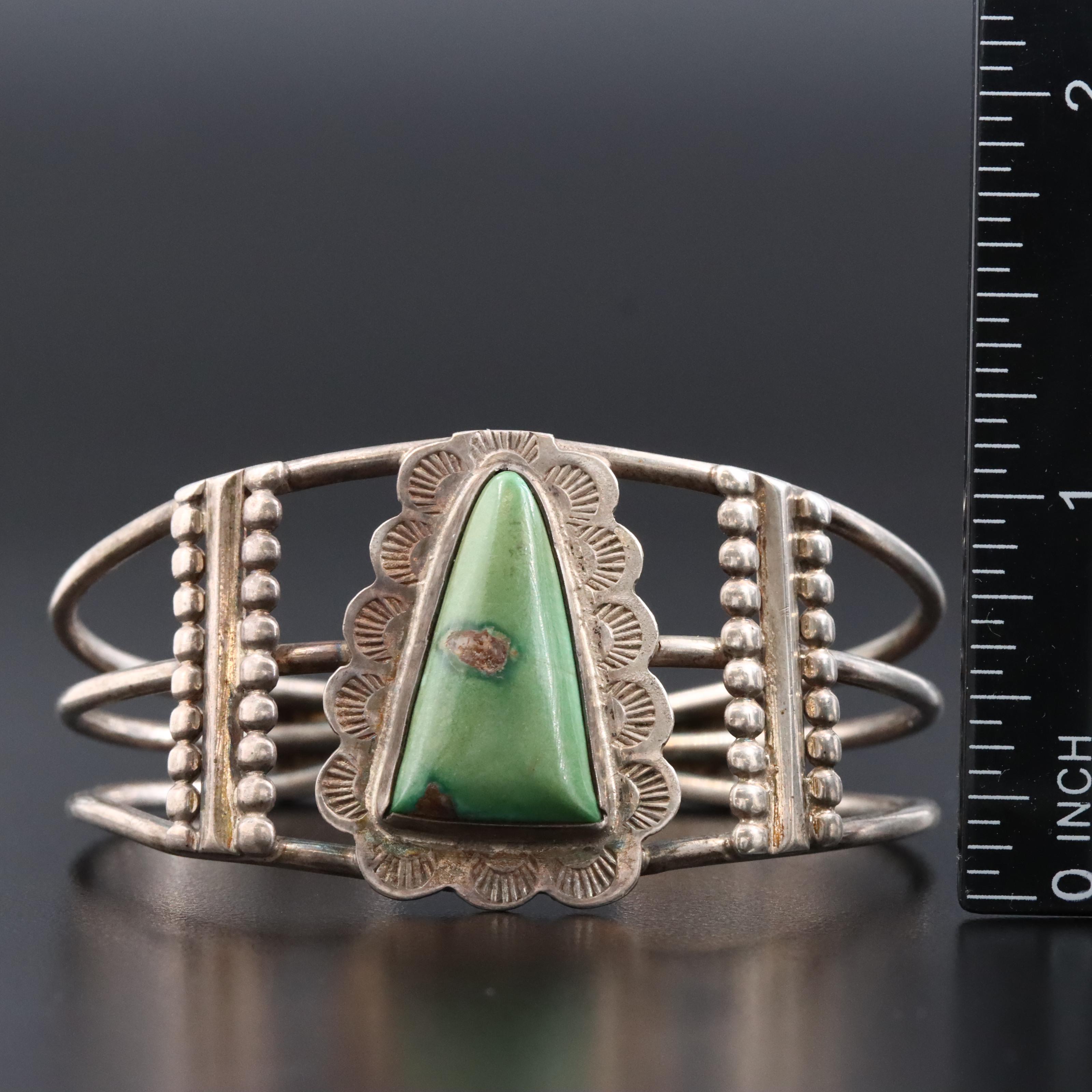 Southwestern Turquoise Sterling Cuff
