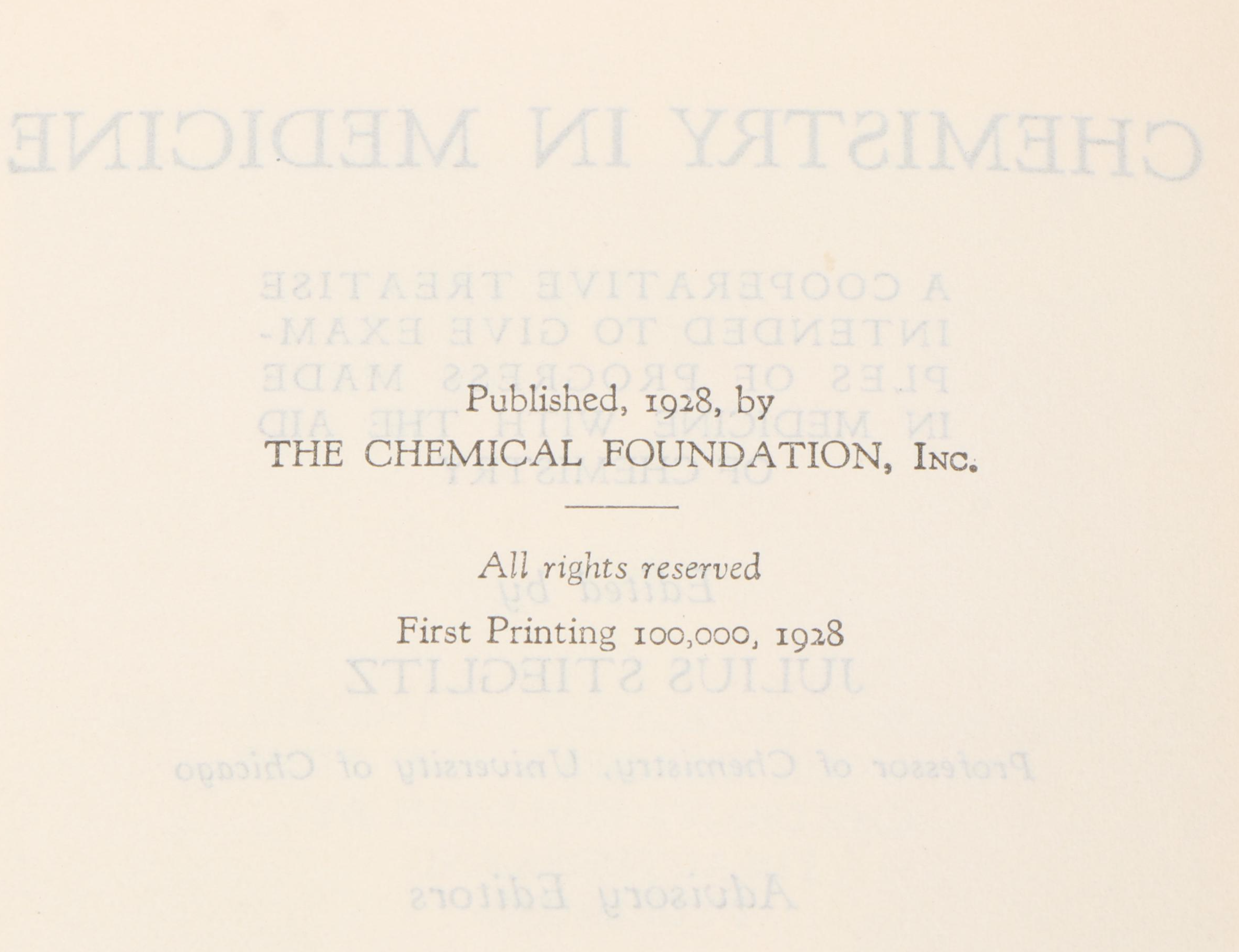 "Chemistry of Medicine" with More Medical and Science Books