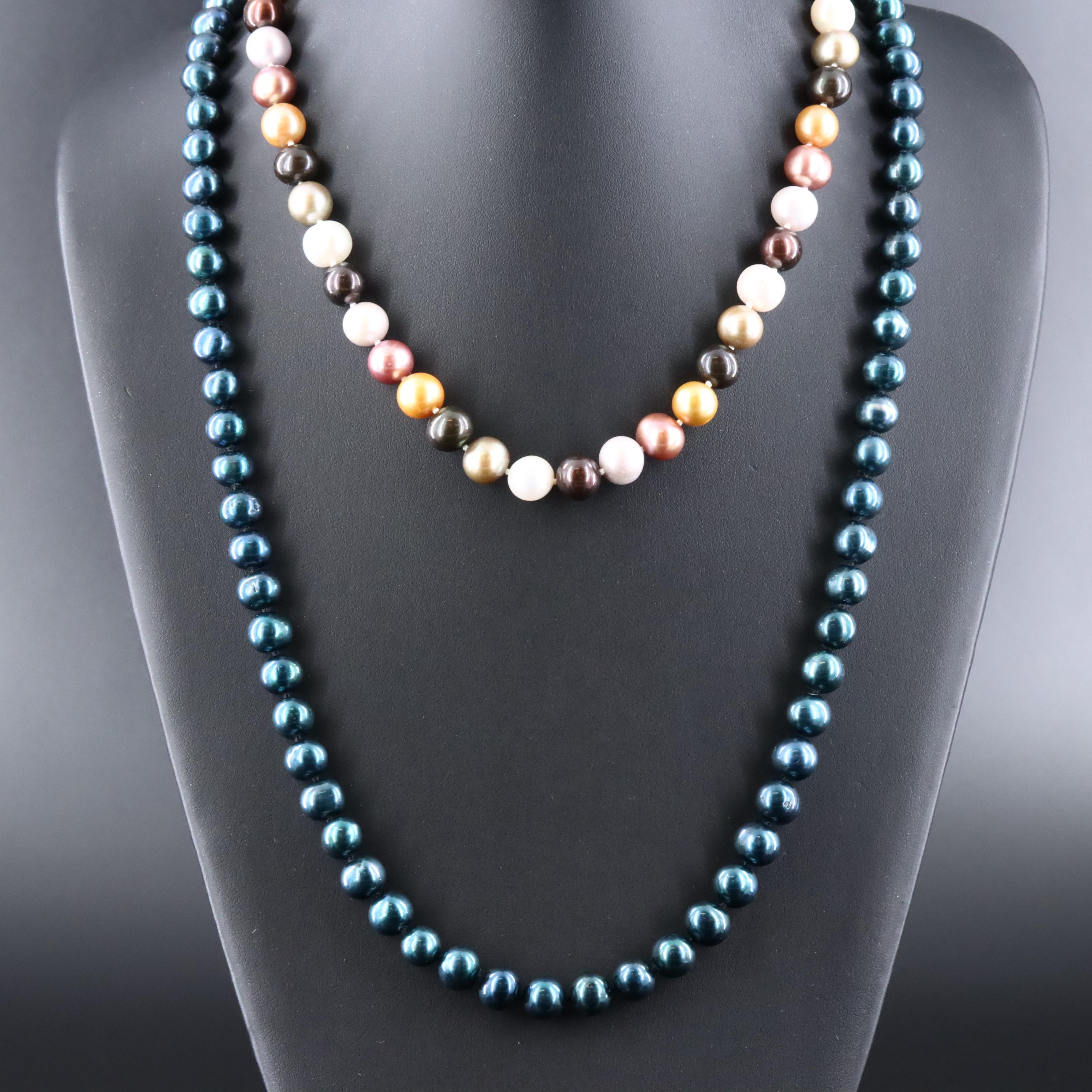 Pearl Necklaces with 14K Clasps