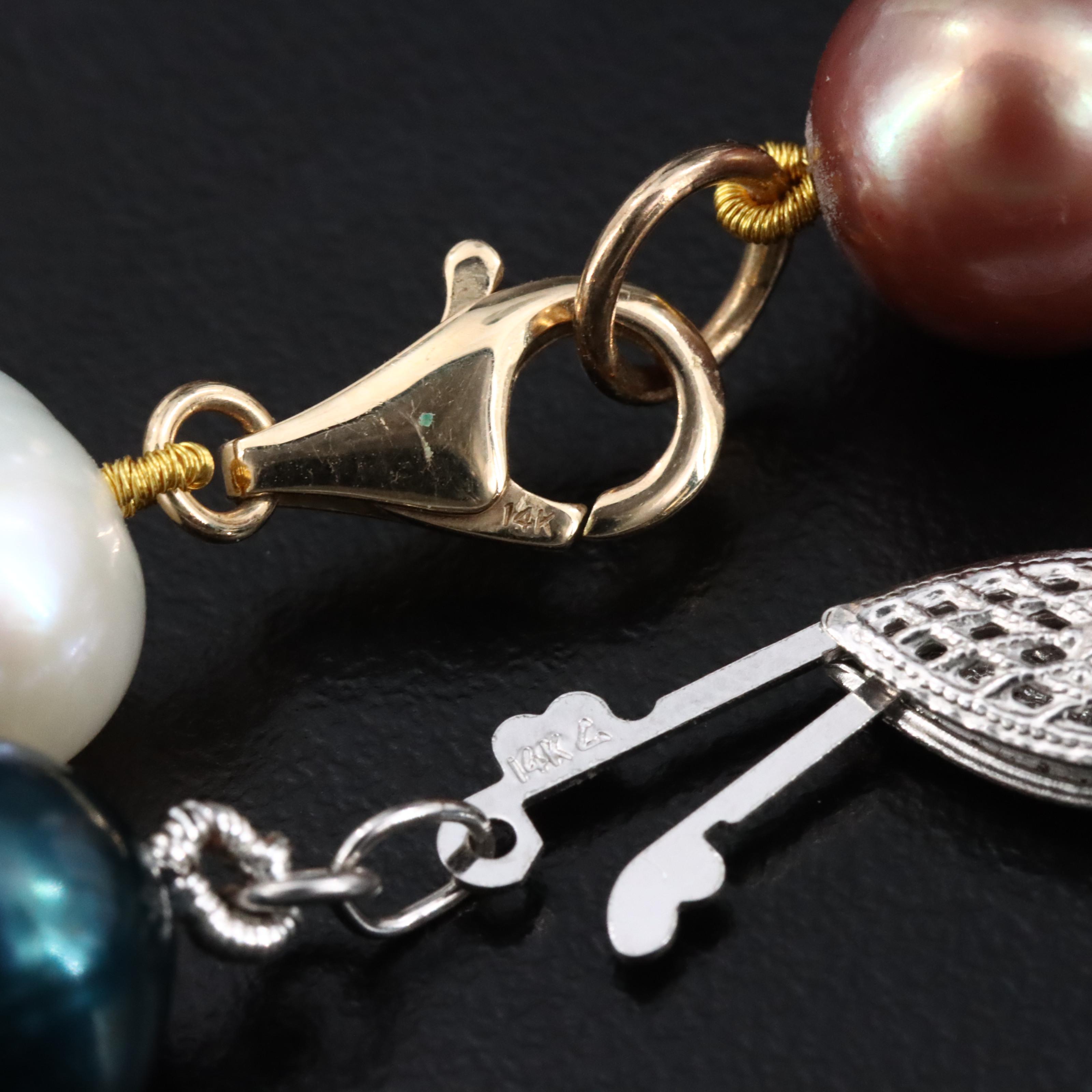 Pearl Necklaces with 14K Clasps