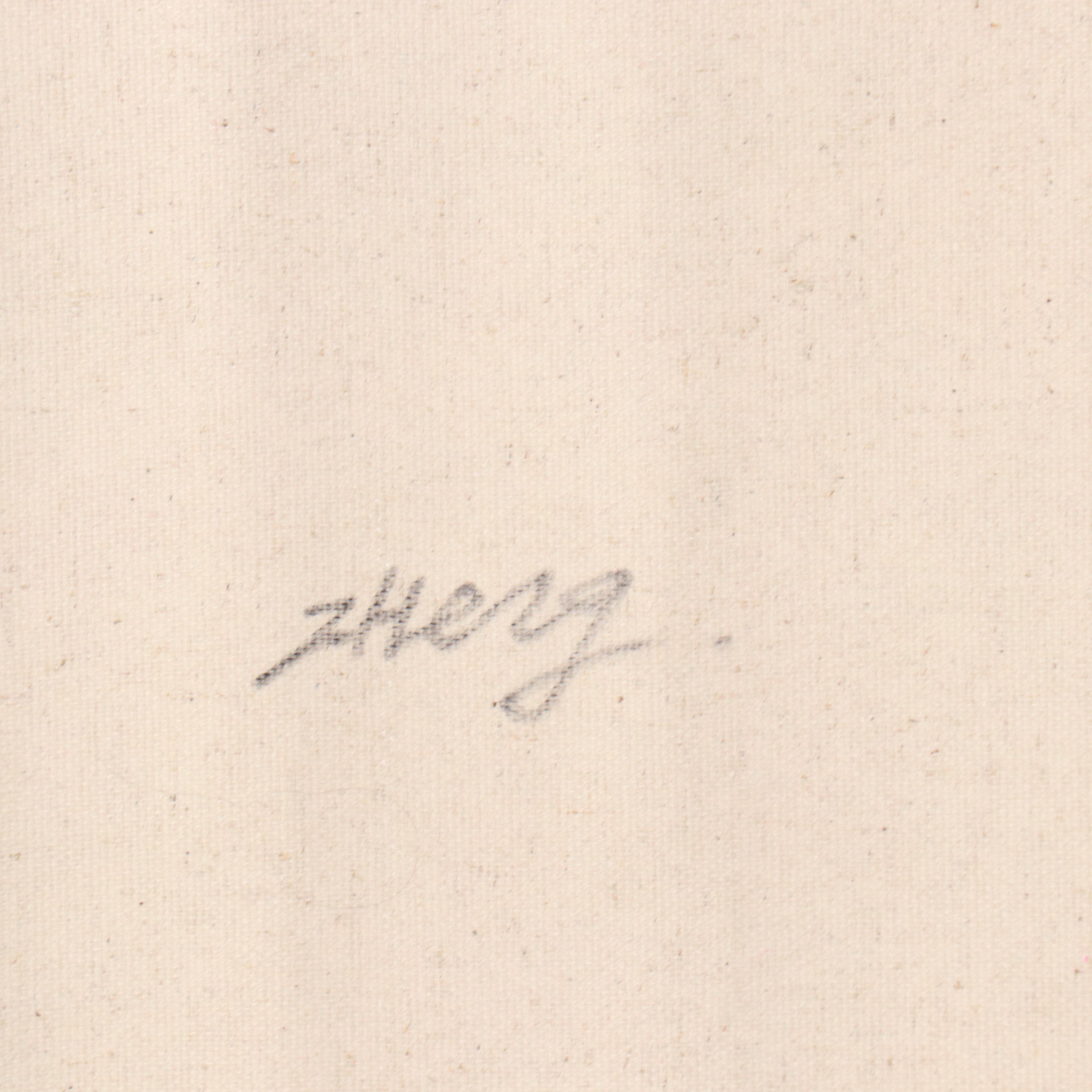 Zheng Figural Surrealist Oil Painting, 21st Century