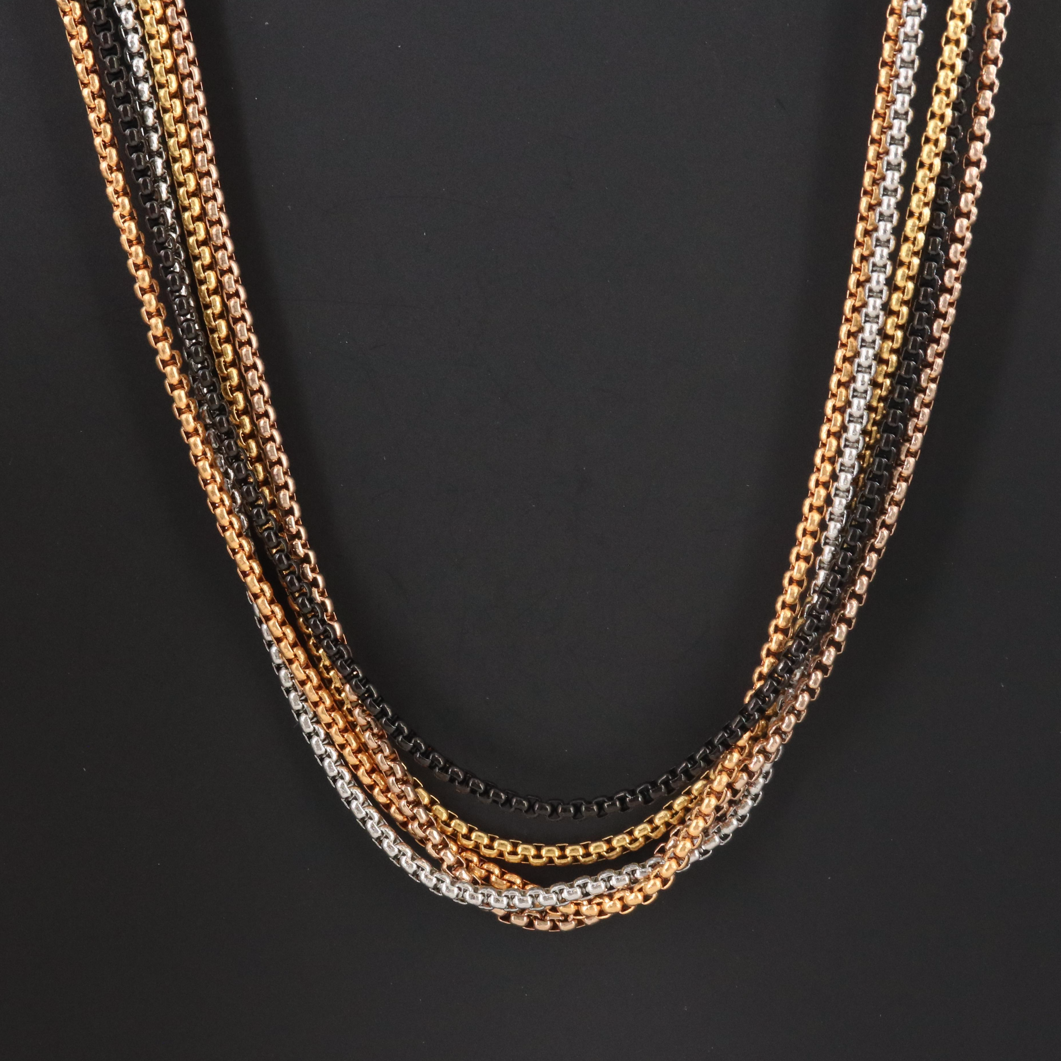 Alor Stainless Multi Color Necklace