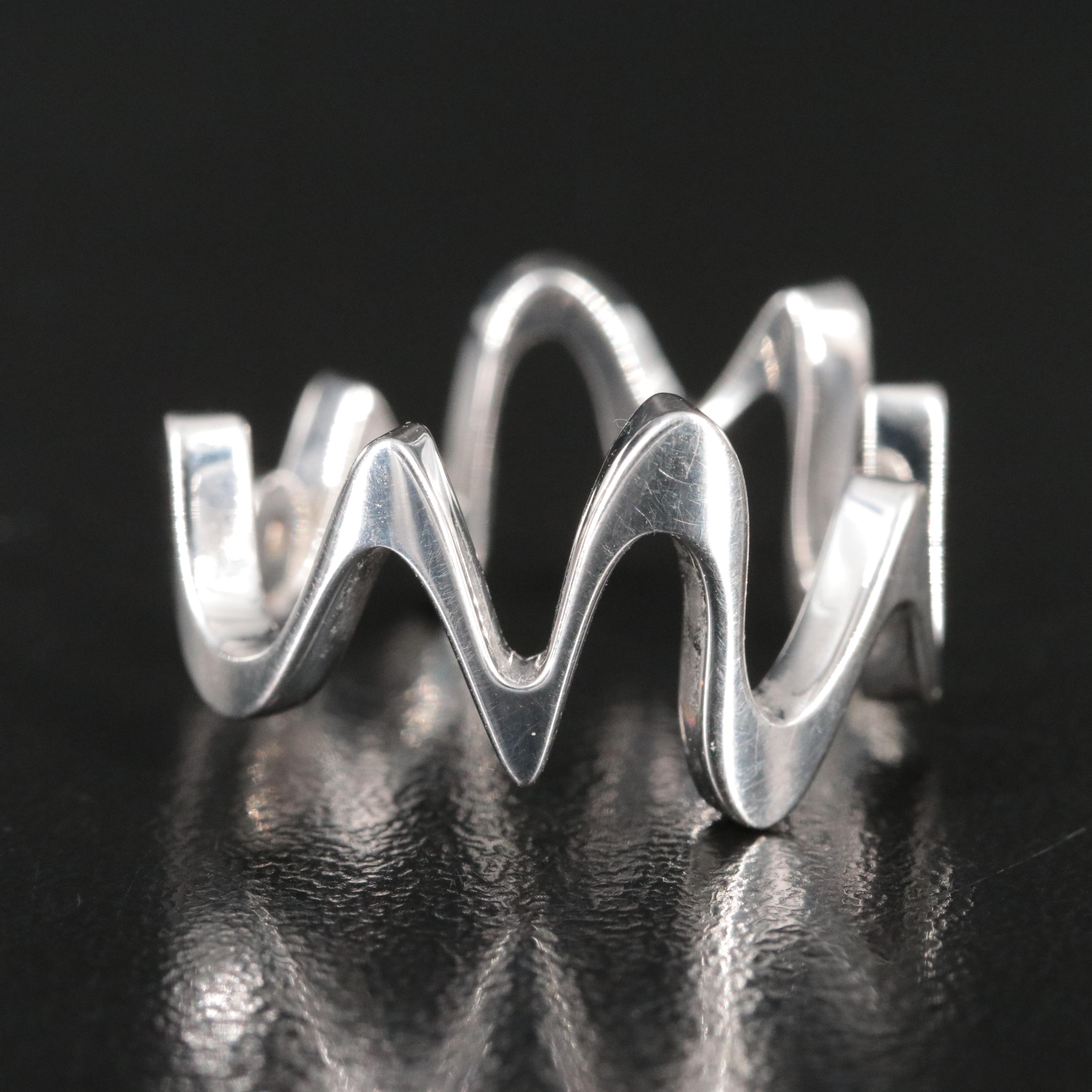 Frank Gehry for Tiffany & Co. Equus 18K Diamond Accent Ring