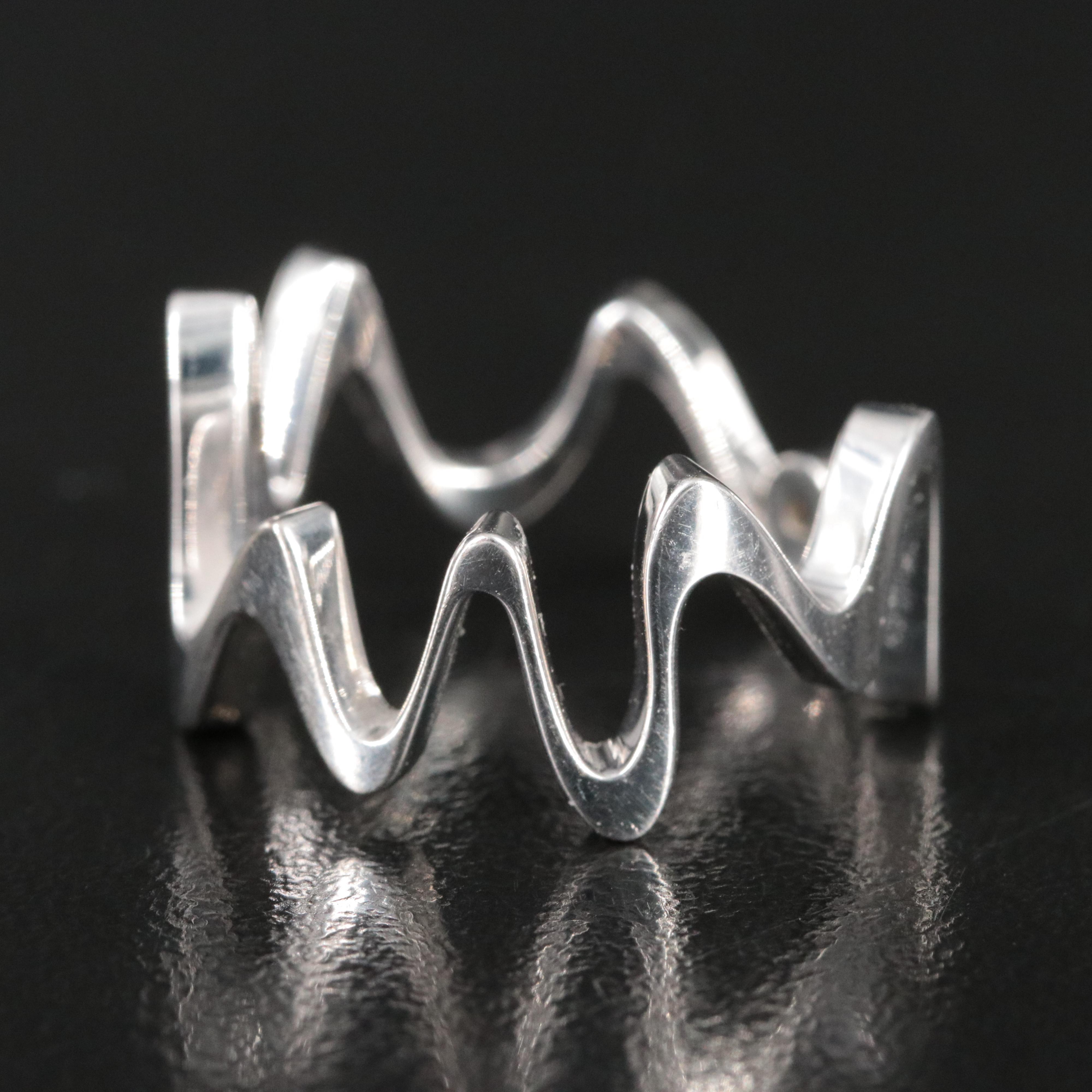 Frank Gehry for Tiffany & Co. Equus 18K Diamond Accent Ring