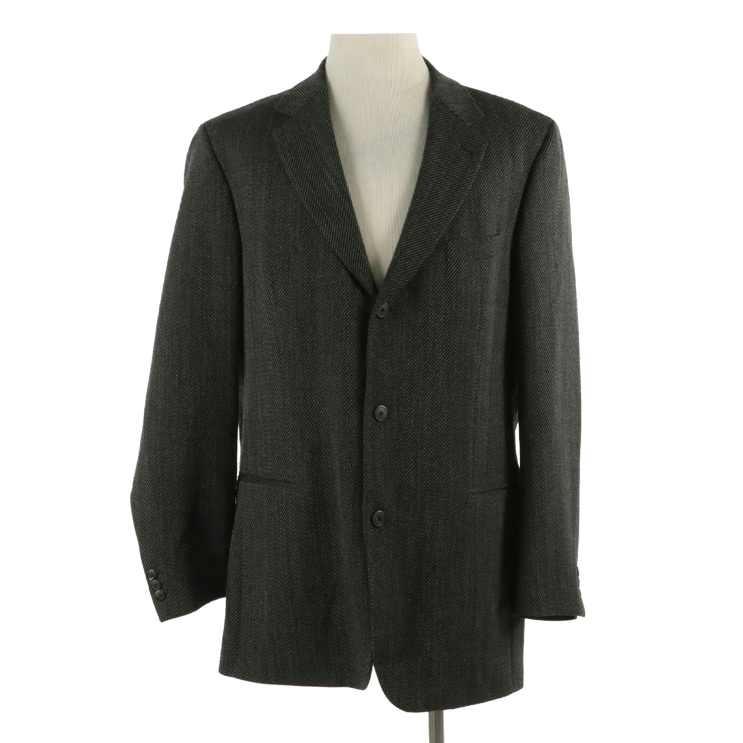 Men's Hugo Boss for Neiman Marcus Diagonal Striped Wool Blazer