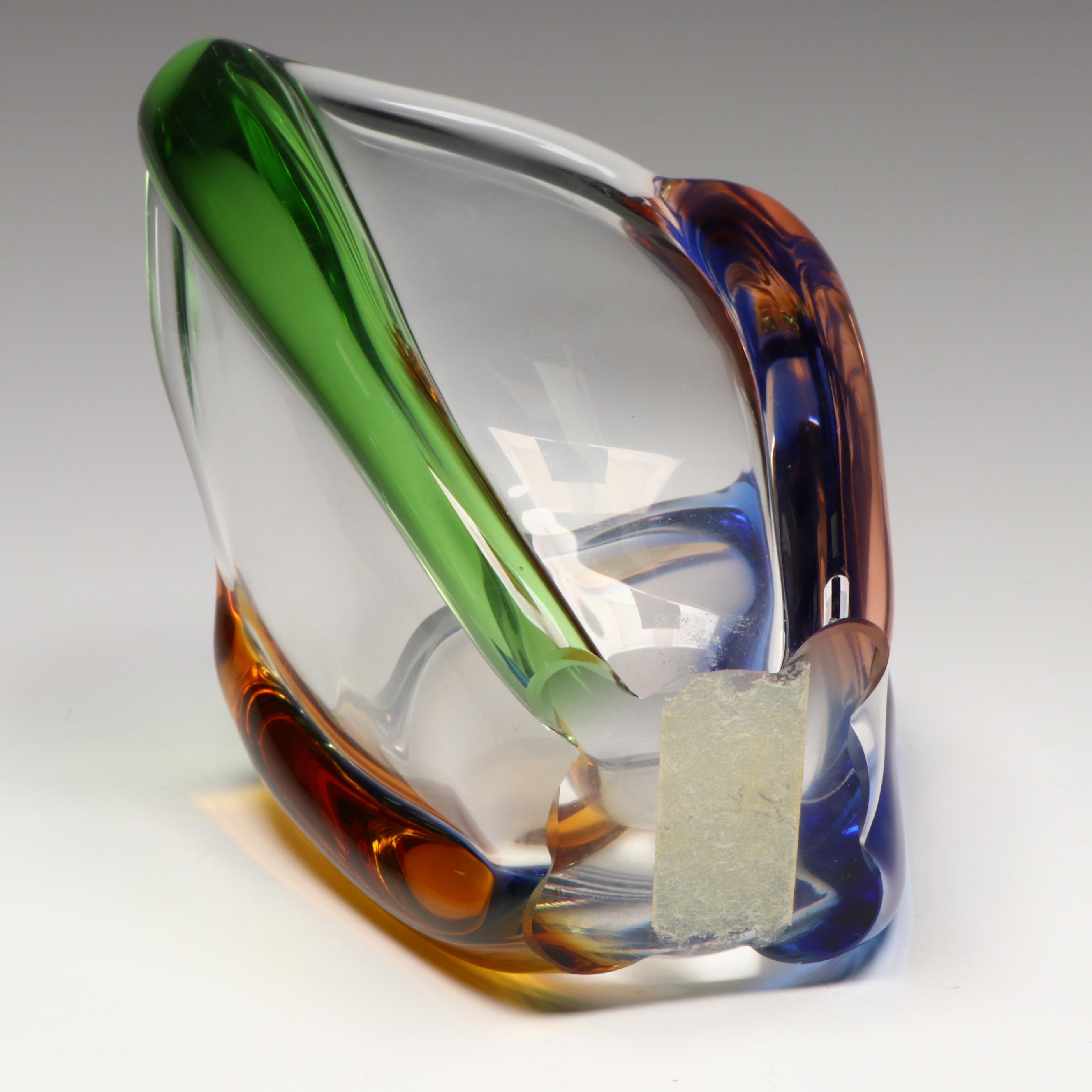 František Zemek For Karlovarske Sklo "Rhapsody" Art Glass Vase