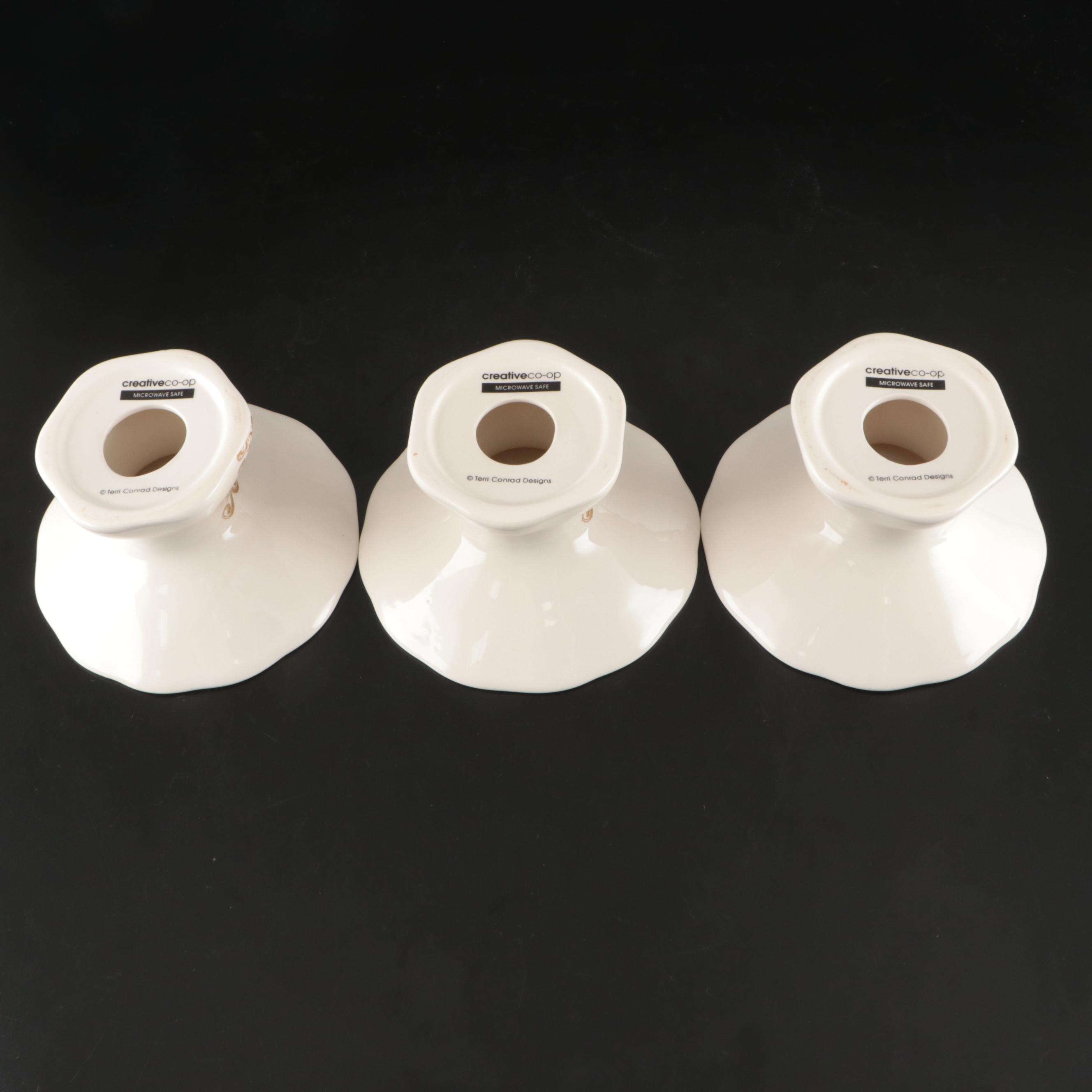 Terri Conrad Designs for Creative Co-Op Ceramic Compotes