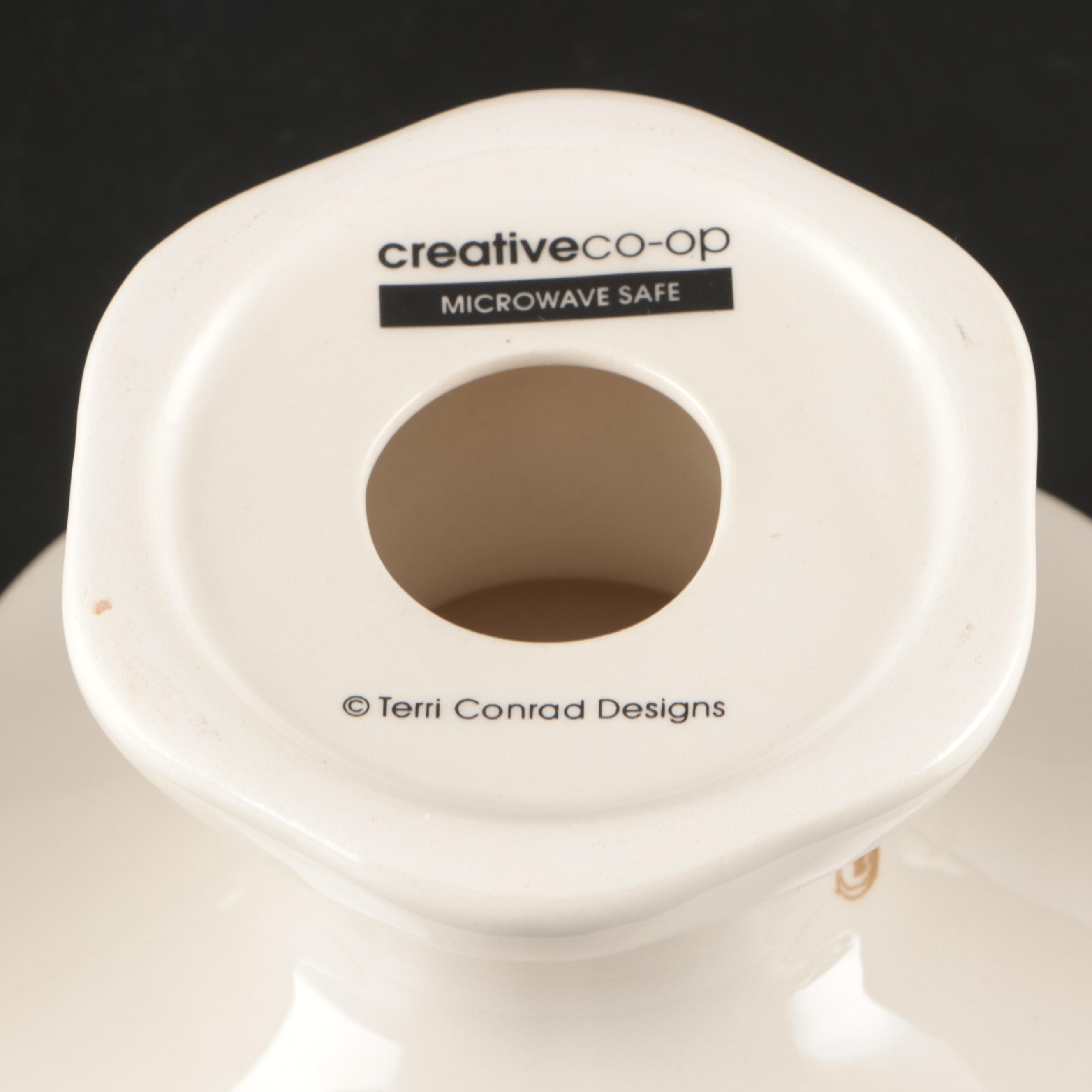 Terri Conrad Designs for Creative Co-Op Ceramic Compotes