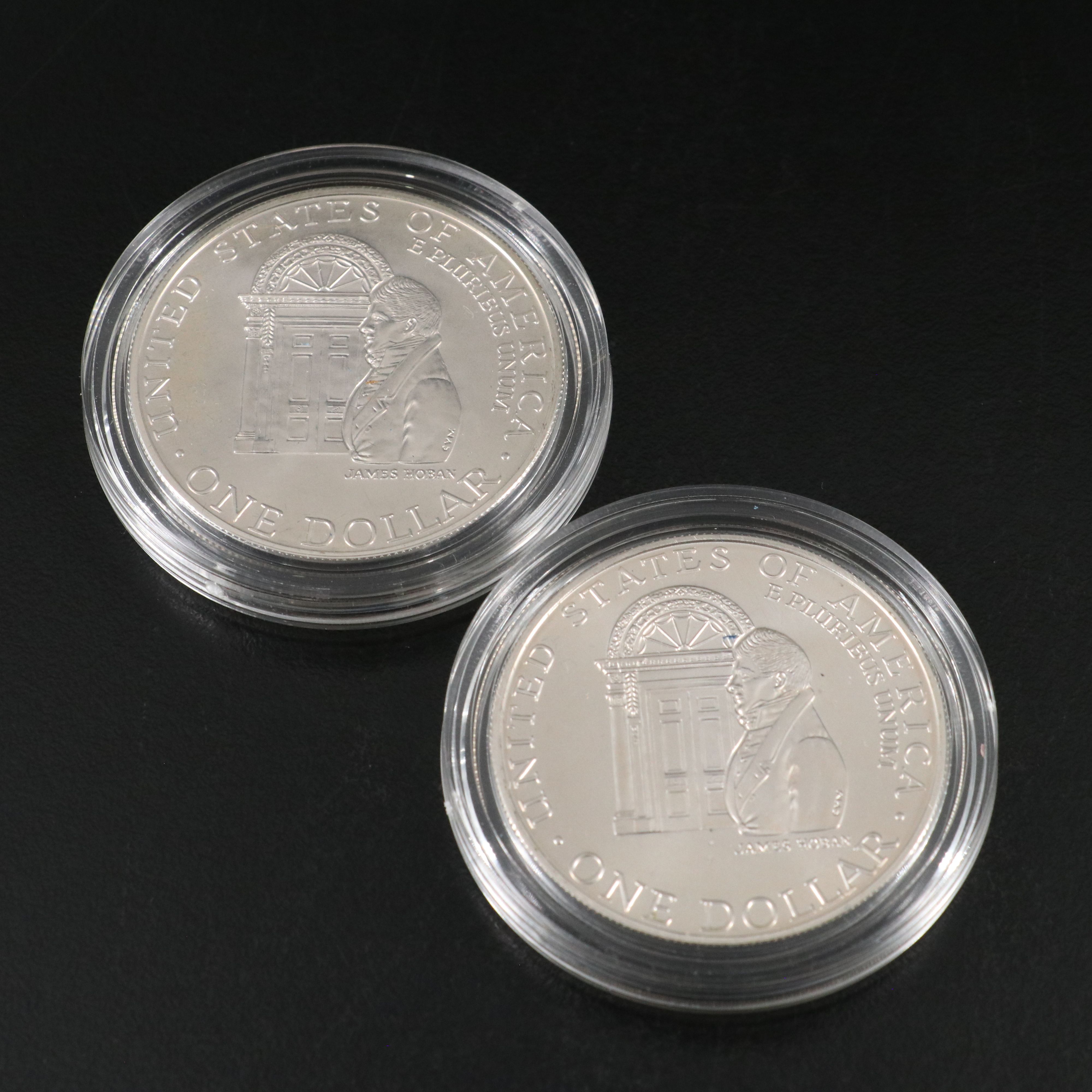 Four 1992 White House Commemorative Silver Dollars