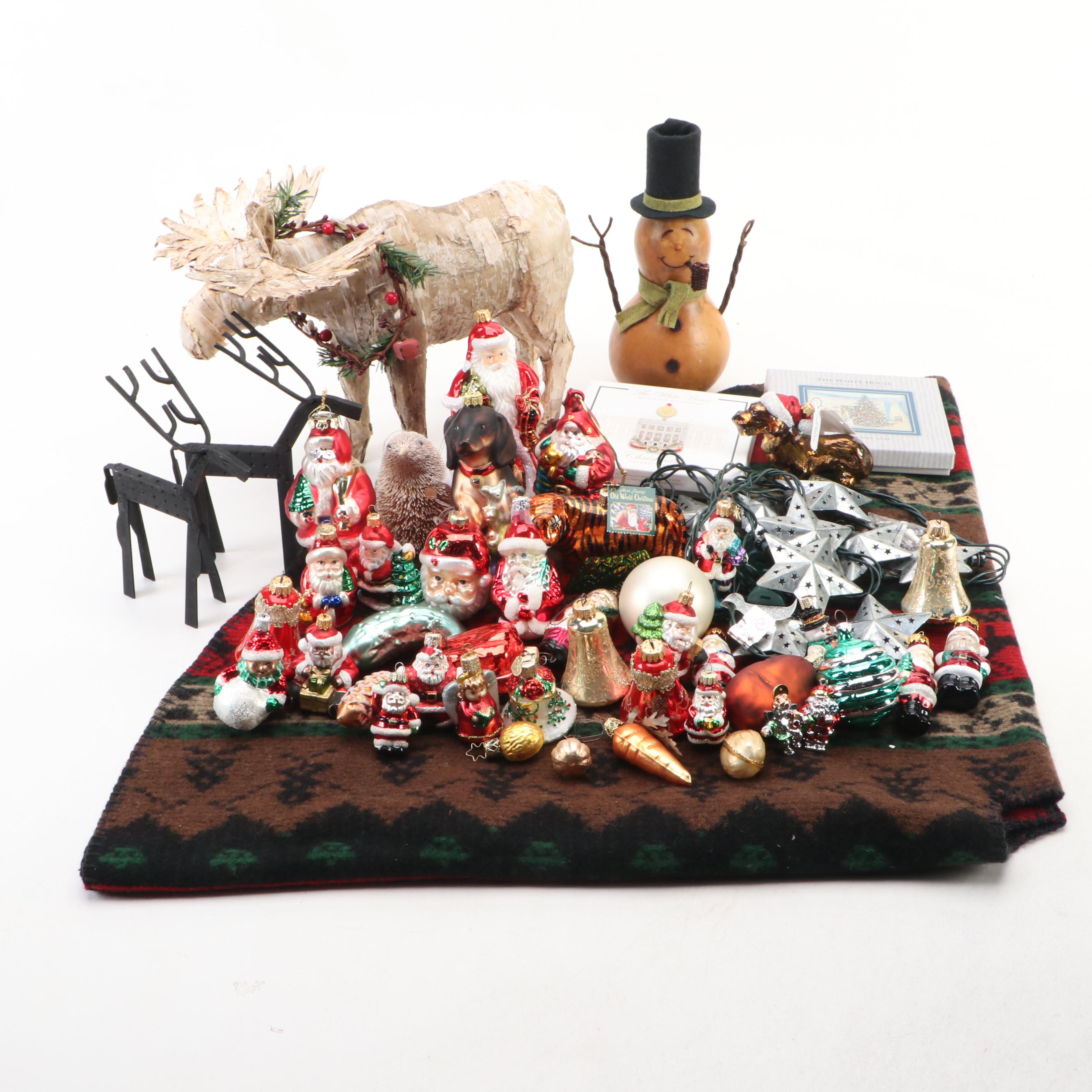 Old World Christmas with Other Christmas Ornaments, Figurines and More